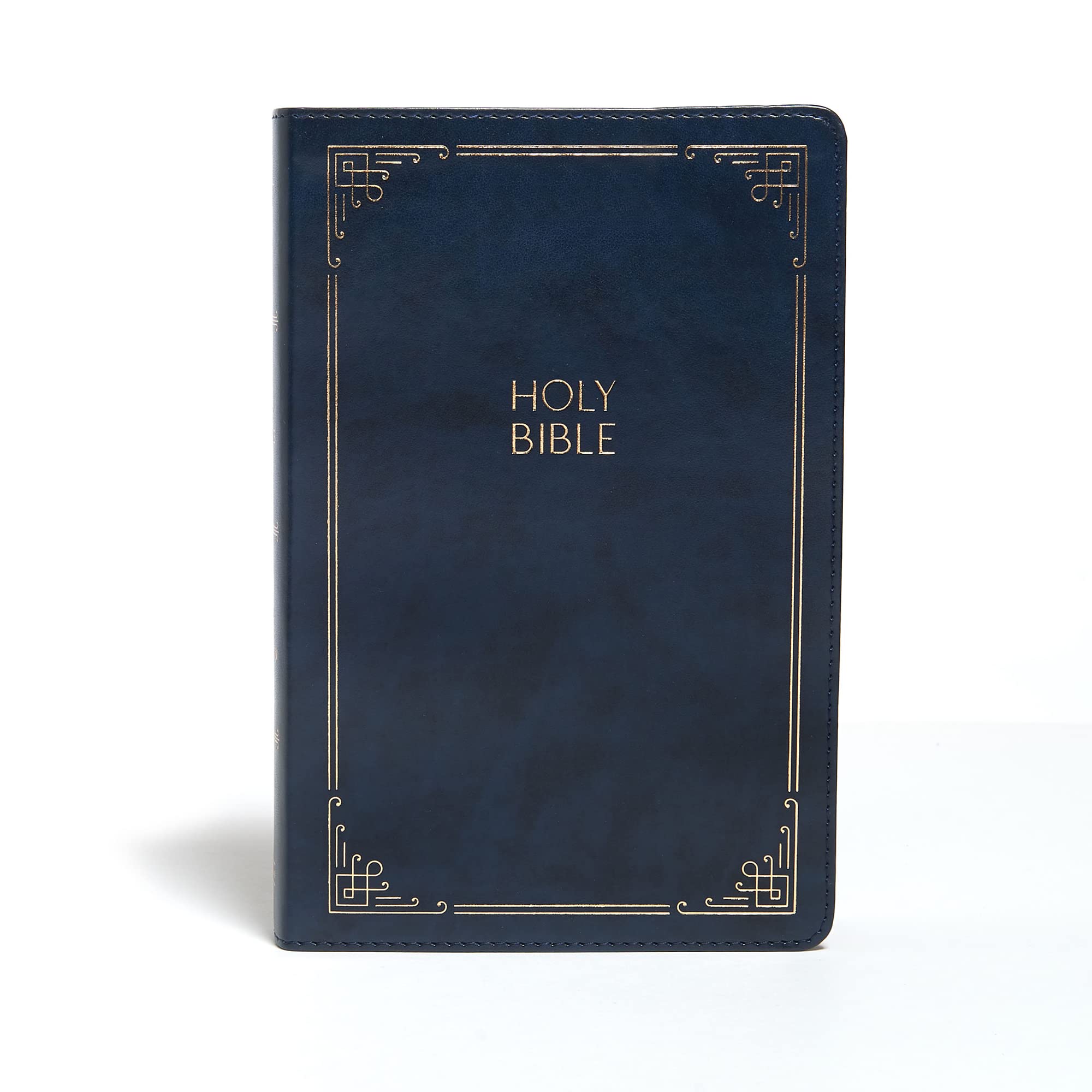 KJV Large Print Personal Size Reference Bible, Navy Leathertouch Indexed 9781087734224