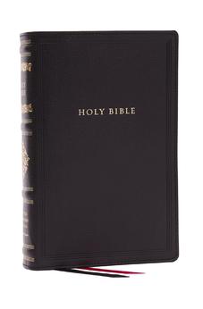 RSV Personal Size Bible with Cross References, Black Genuine Leather, Thumb Indexed, (Sovereign Collection) 9781400337965