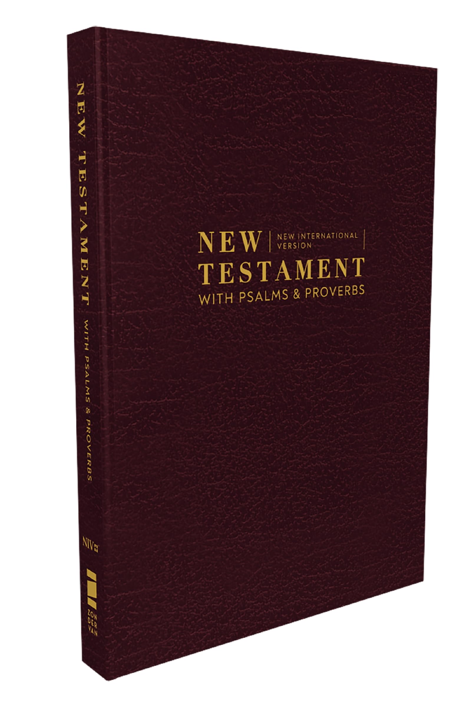 NIV New Testament with Psalms and Proverbs, Pocket-Sized, Paperback, Burgundy, Comfort Print 9780310463962