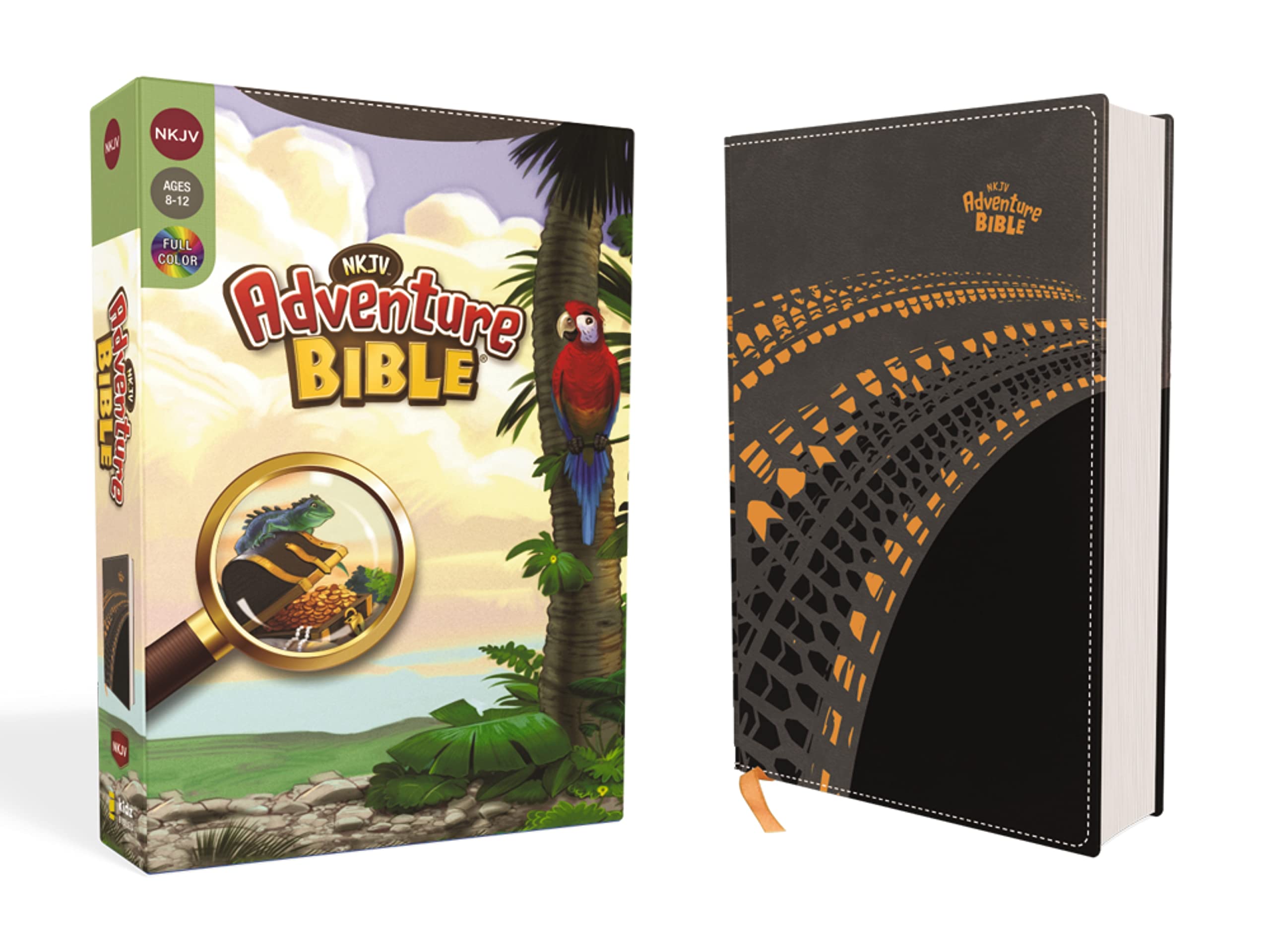 NKJV Adventure Bible, Leathersoft, Gray, Full Color 9780310154303