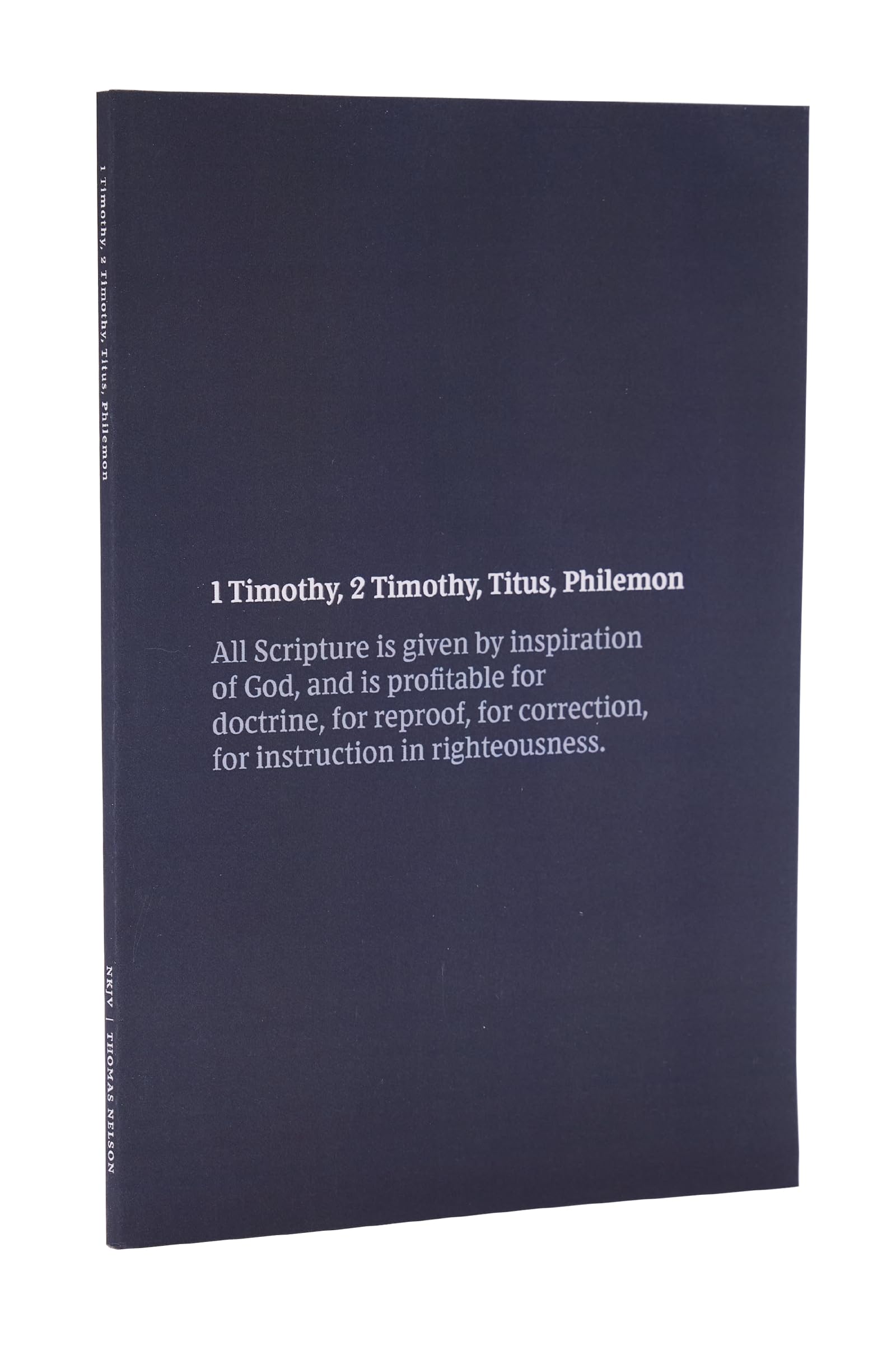 Bible Journal, NKJV - 1-2 Timothy, Titus, Philemon, Paperback, Comfort Print 9780785236313