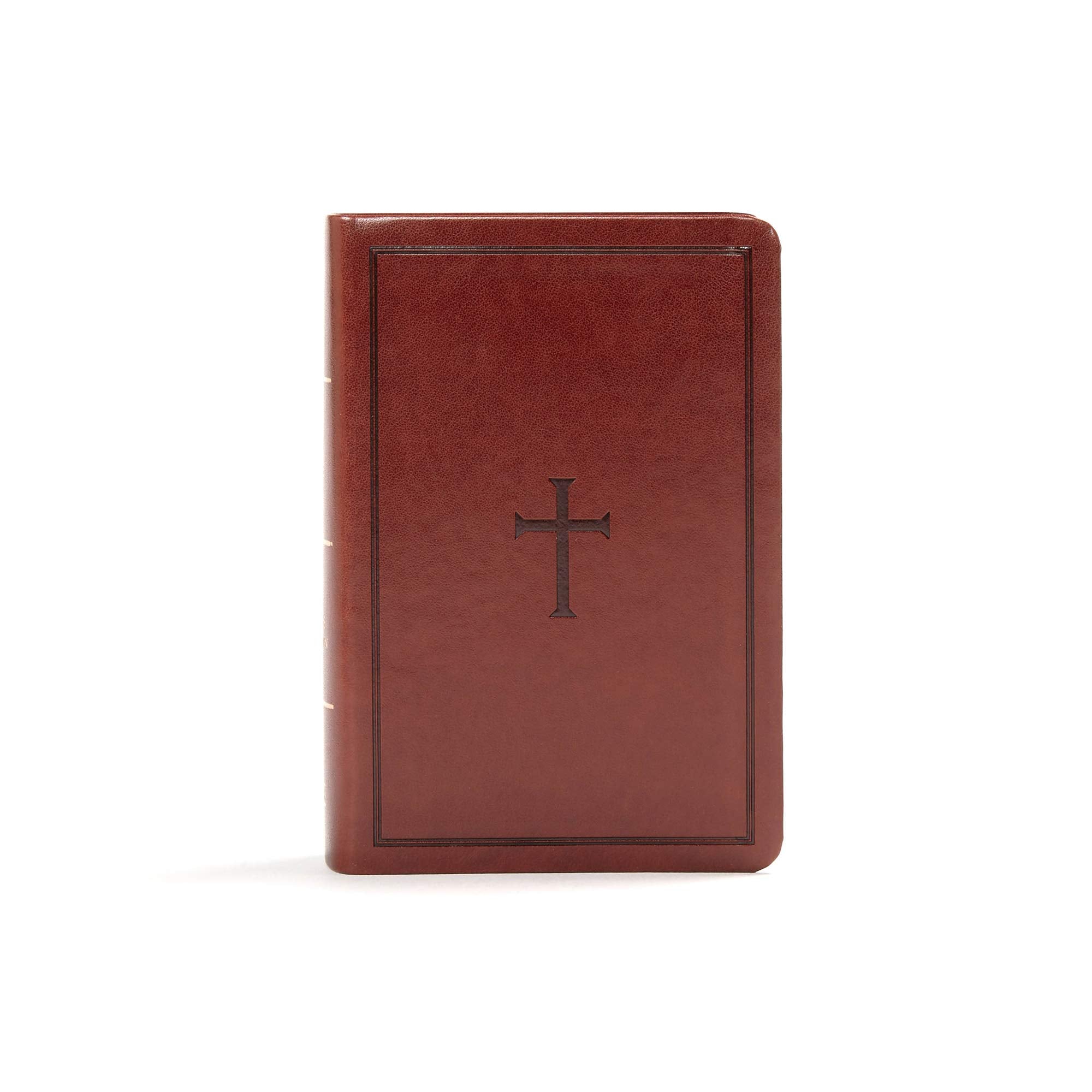 KJV Large Print Compact Reference Bible Brown LeatherTouch 9781535935722