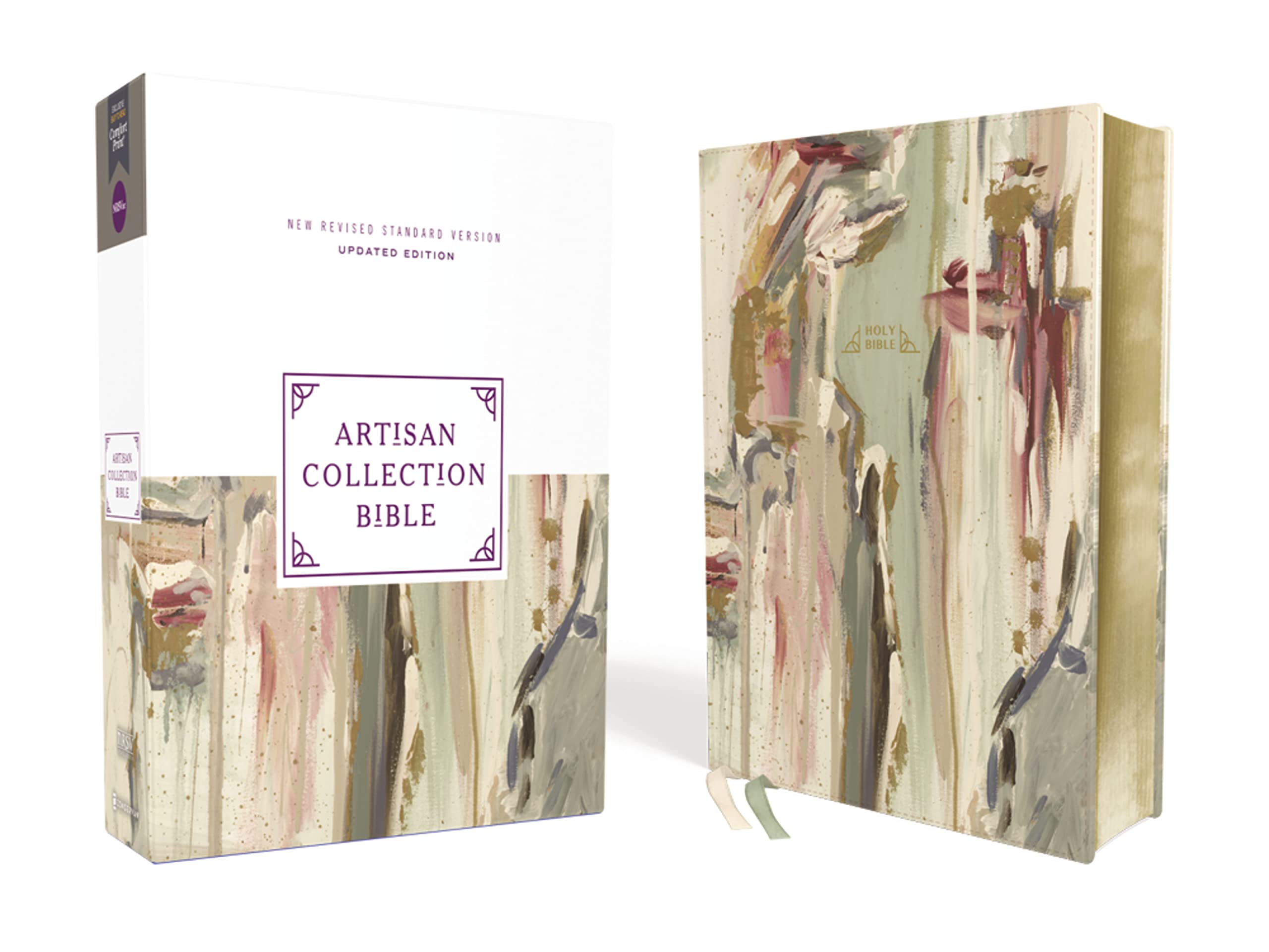 NRSVue Artisan Collection Bible, Leathersoft, Multi-color/Cream, Comfort Print 9780310460541