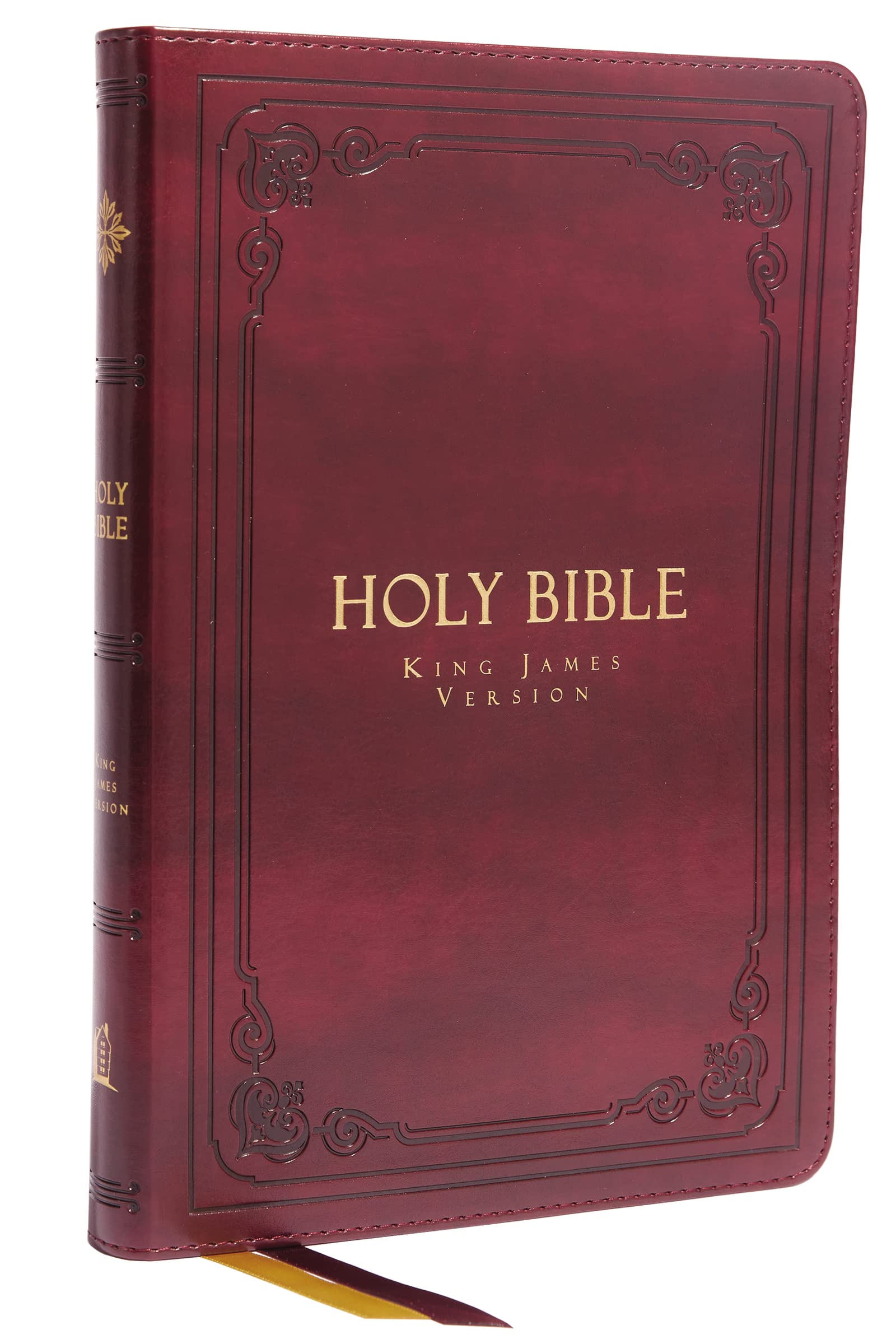 KJV Large Print Thinline, Vintage Series, Burgundy Leathersoft, Red Letter, Comfort Print 9780785241911