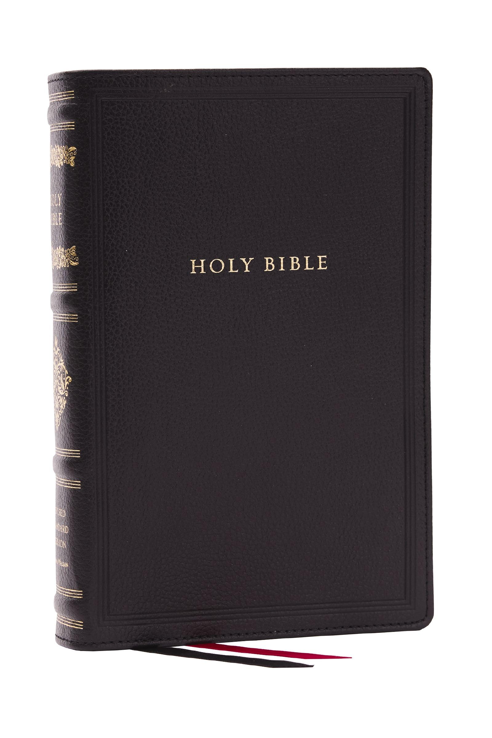 RSV Personal Size Bible with Cross References, Black Leathersoft, Thumb Indexed, (Sovereign Collection) 9781400337903