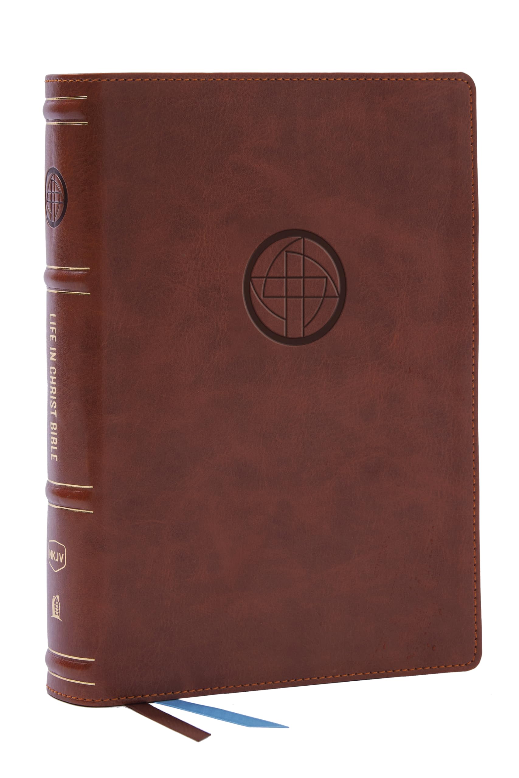 NKJV Life in Christ Bible: Discovering, Believing, and Rejoicing in Who God Says You Are (NKJV, Brown Leathersoft, Thumb Indexed, Red Letter, Comfort Print) 9780785296065