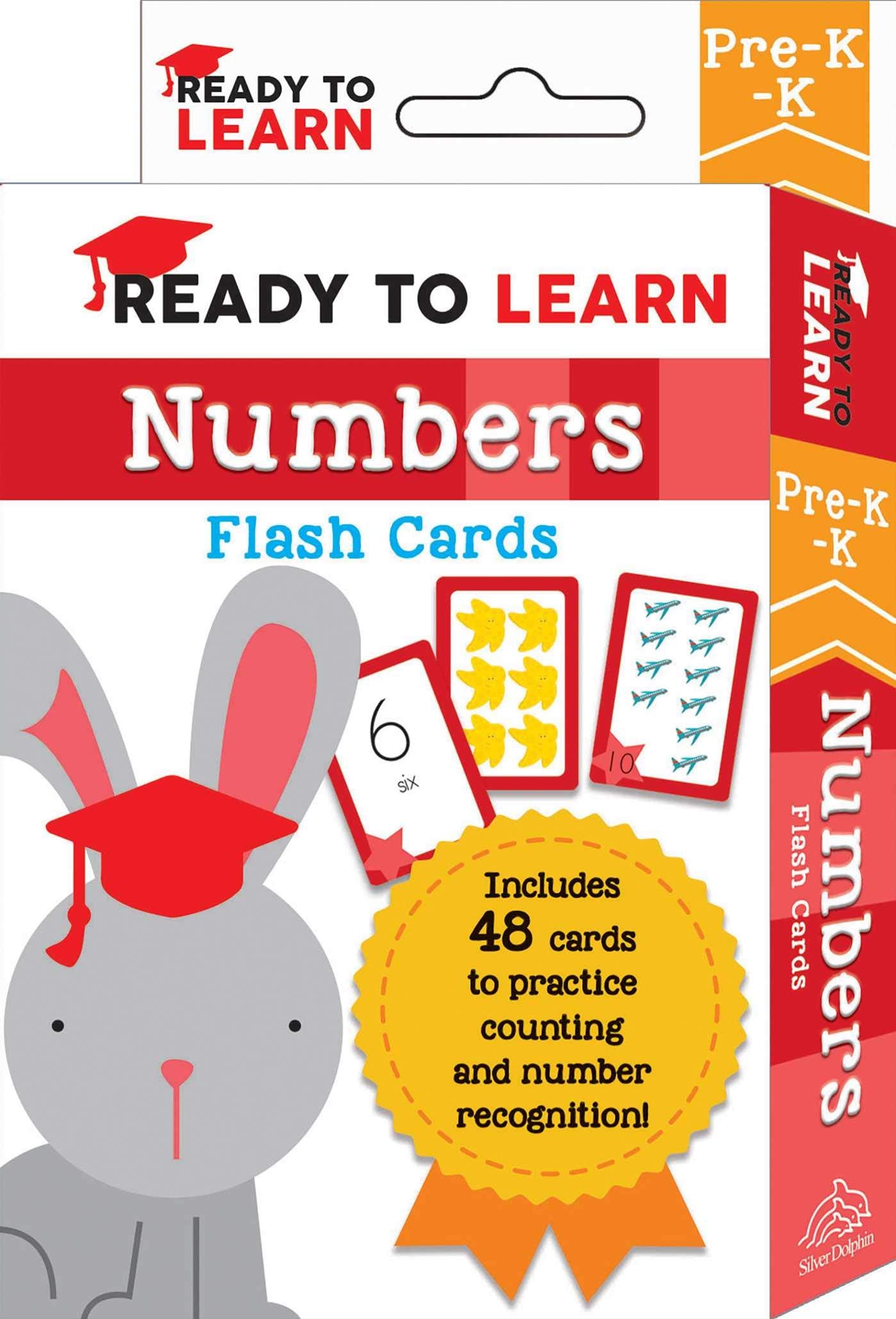 Ready to Learn: Pre-K-K Numbers Flash Cards: Includes 48 Cards to Practice Counting and Number Recognition! 9781645173380