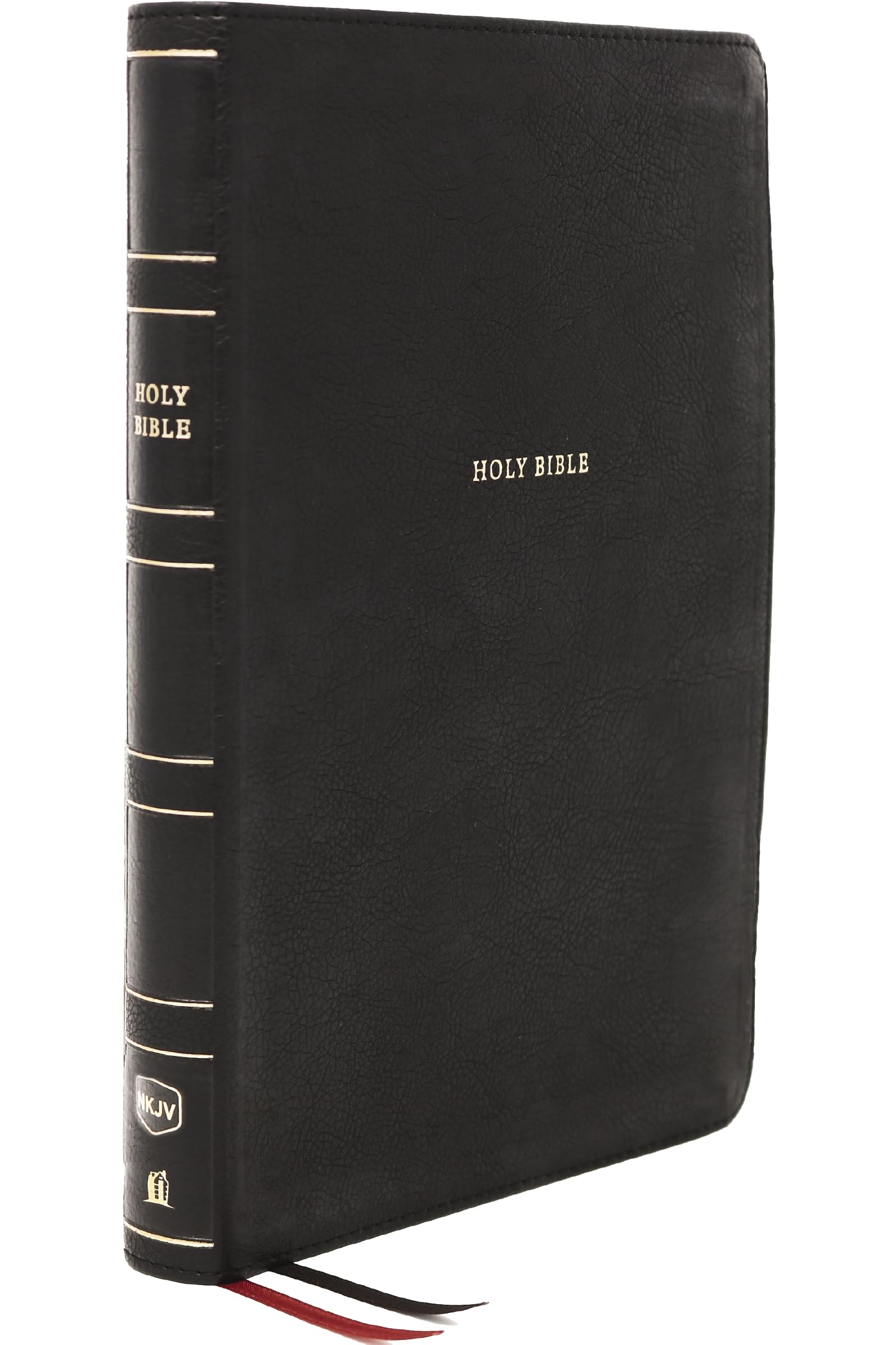 NKJV Thinline Bible Large Print Leathersoft Black Red Letter Comfort Print 9780785237990