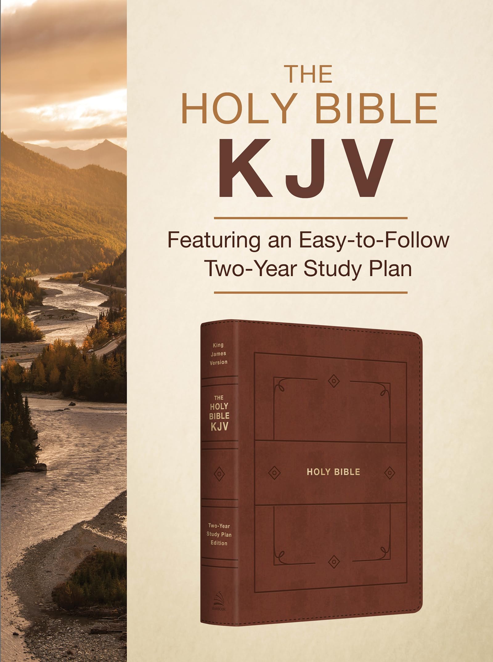 KJV The Holy Bible: Featuring an Easy-To-Follow Two-Year Study Plan [Cinnamon & Gold] 9781636098500