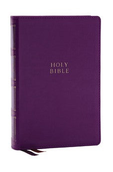 KJV Holy Bible: Compact Bible with 43,000 Center-Column Cross References, Purple Leathersoft (Red Letter, Comfort Print, King James Version) 9781400333165