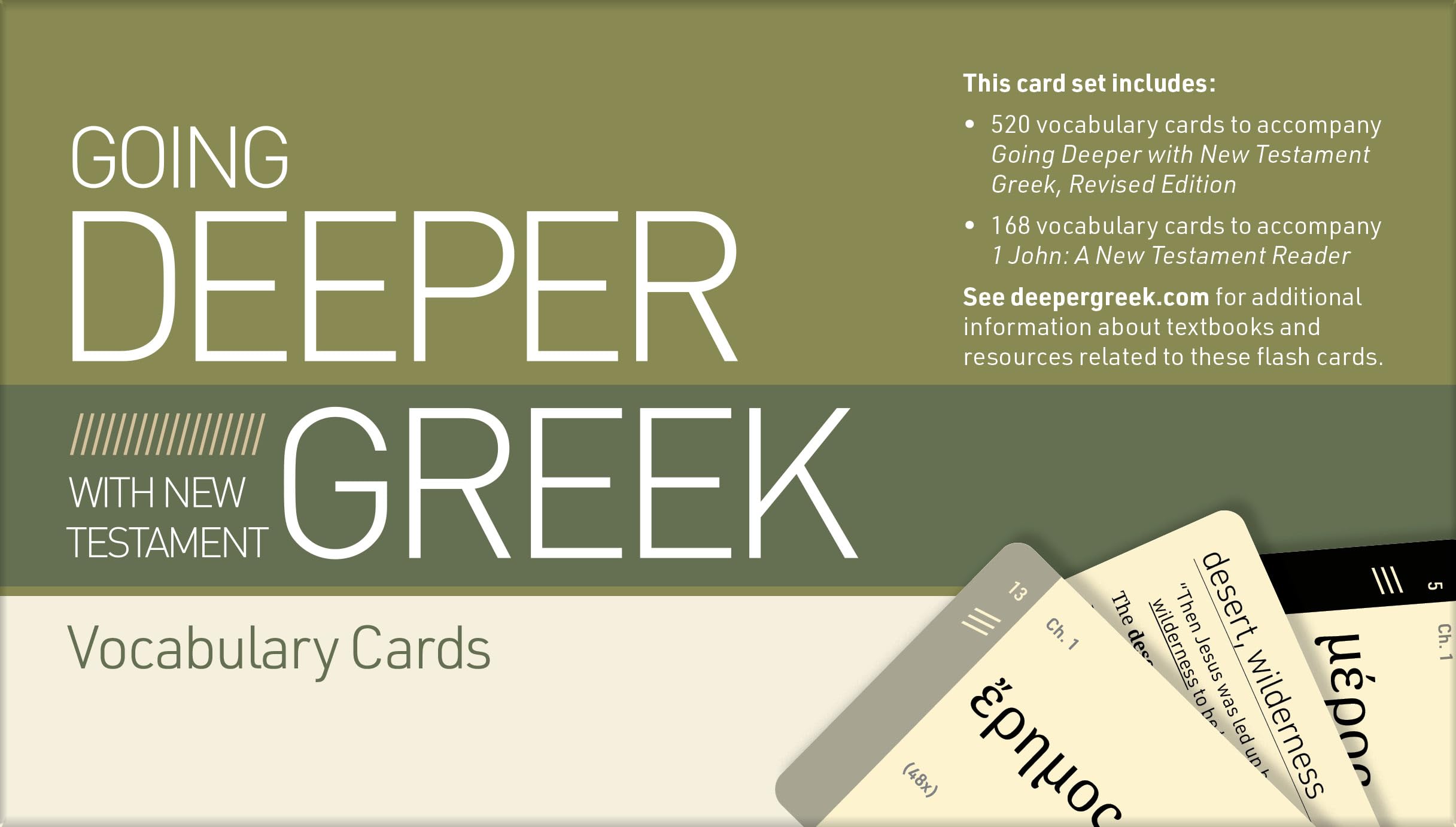 Going Deeper with New Testament Greek Vocabulary Cards 9781087778914