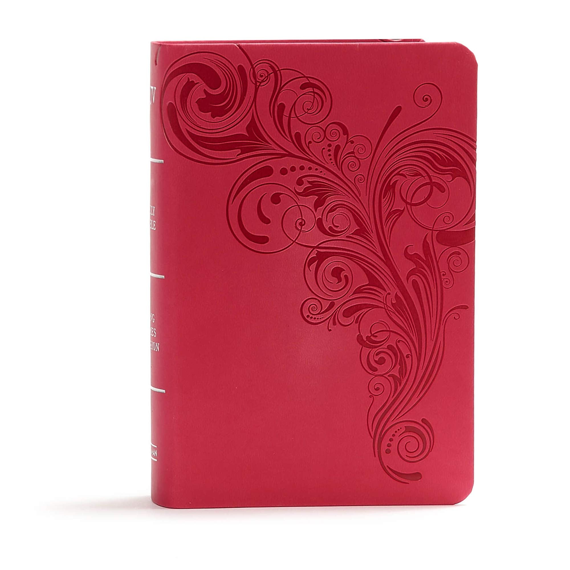 KJV Large Print Compact Reference Bible Pink LeatherTouch 9781535935746