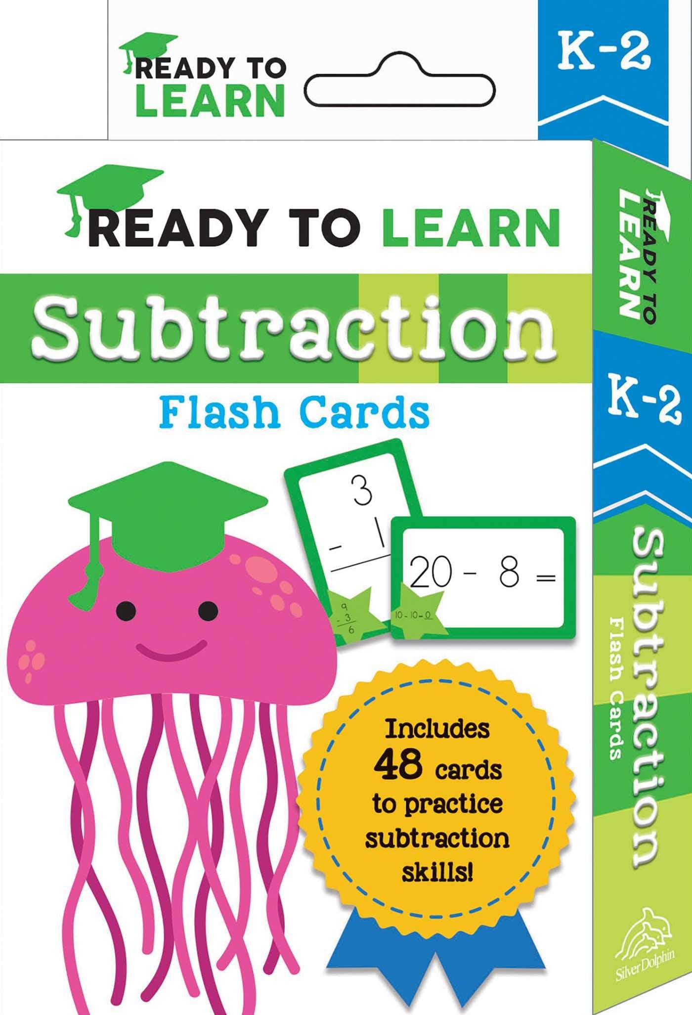 Ready to Learn: K-2 Subtraction Flash Cards: Includes 48 Cards to Practice Subtraction Skills! 9781645173427