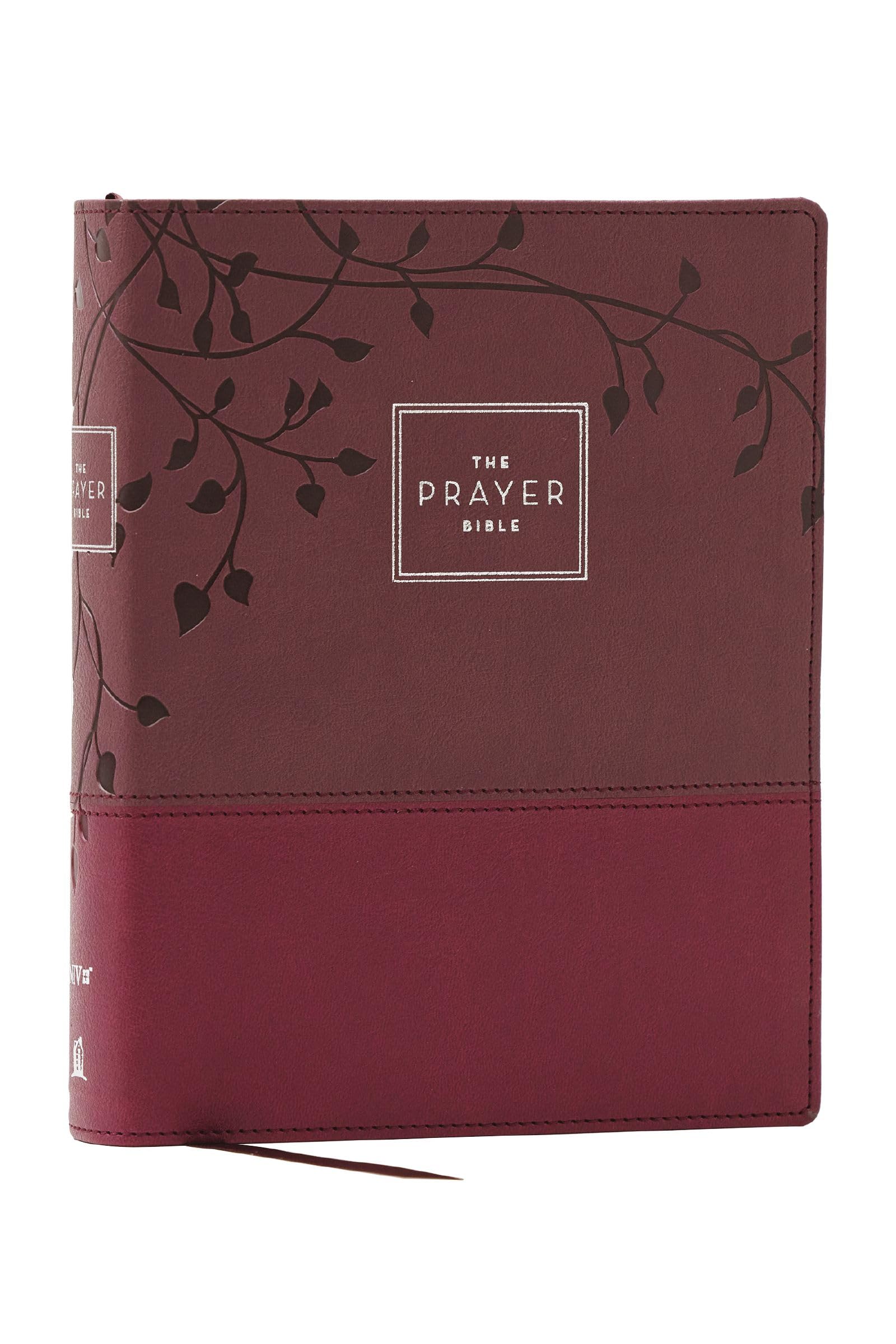 NIV The Prayer Bible: Pray God’s Word Cover to Cover, Burgundy Leathersoft, Red Letter 9781400345410