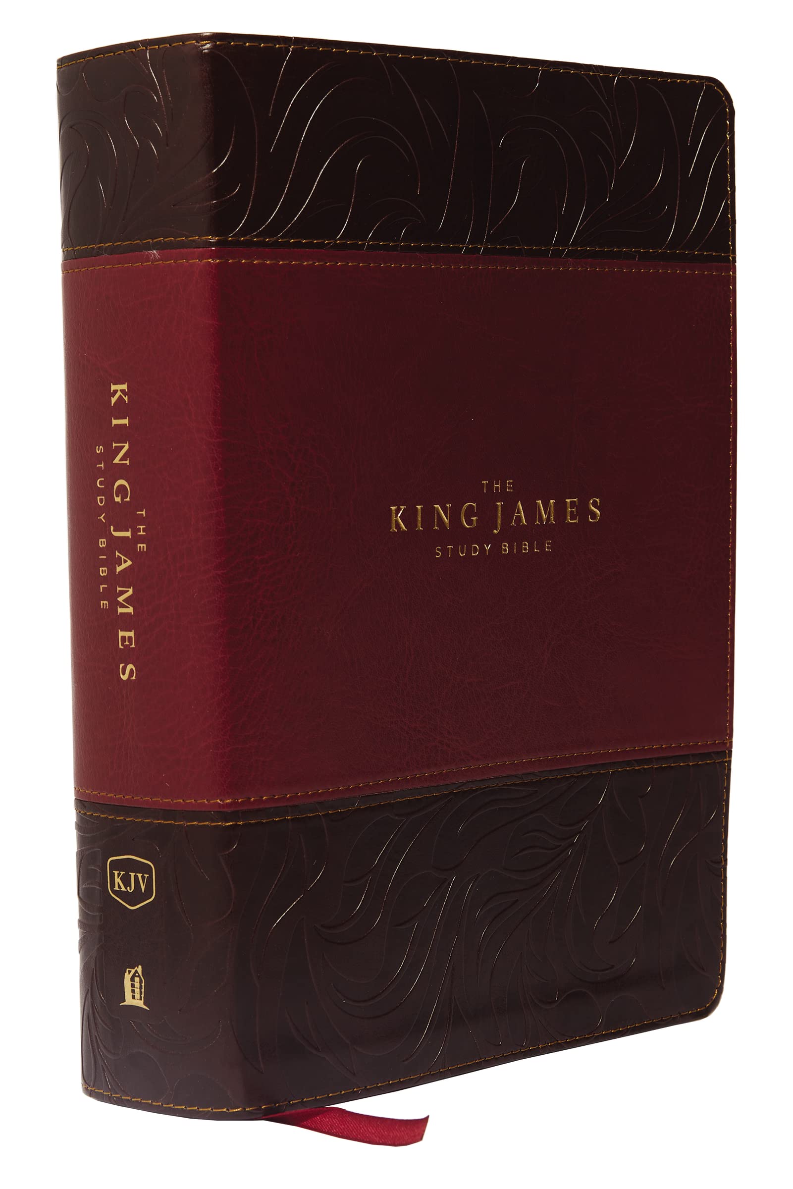 KJV The King James Study Bible Leathersoft Burgundy Full-Color Edition 9780718079789