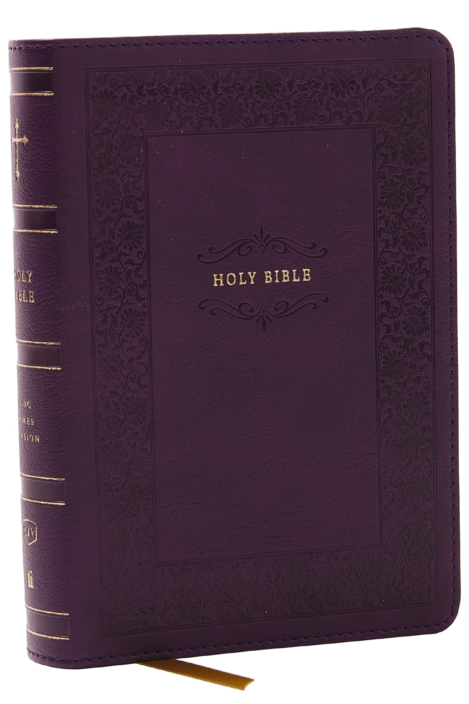 KJV Compact Bible w/ 43,000 Cross References, Purple Leathersoft, Red Letter, Comfort Print 9781400333479