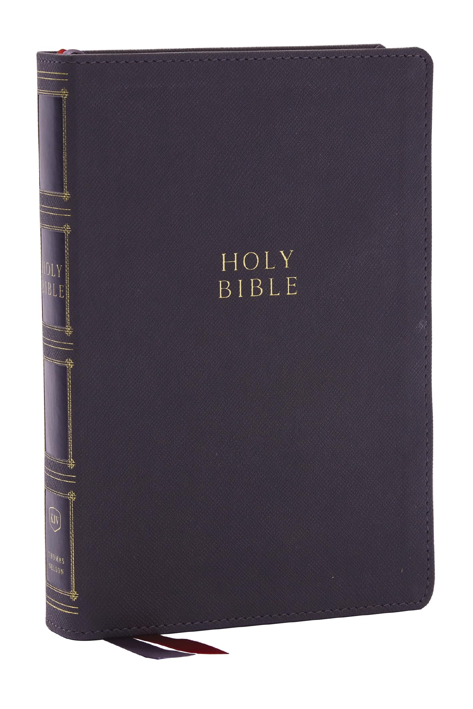 KJV Holy Bible Compact Bible with 43,000 Center-Column Cross References, Gray Leathersoft (Red Letter, Comfort Print) 9781400333141