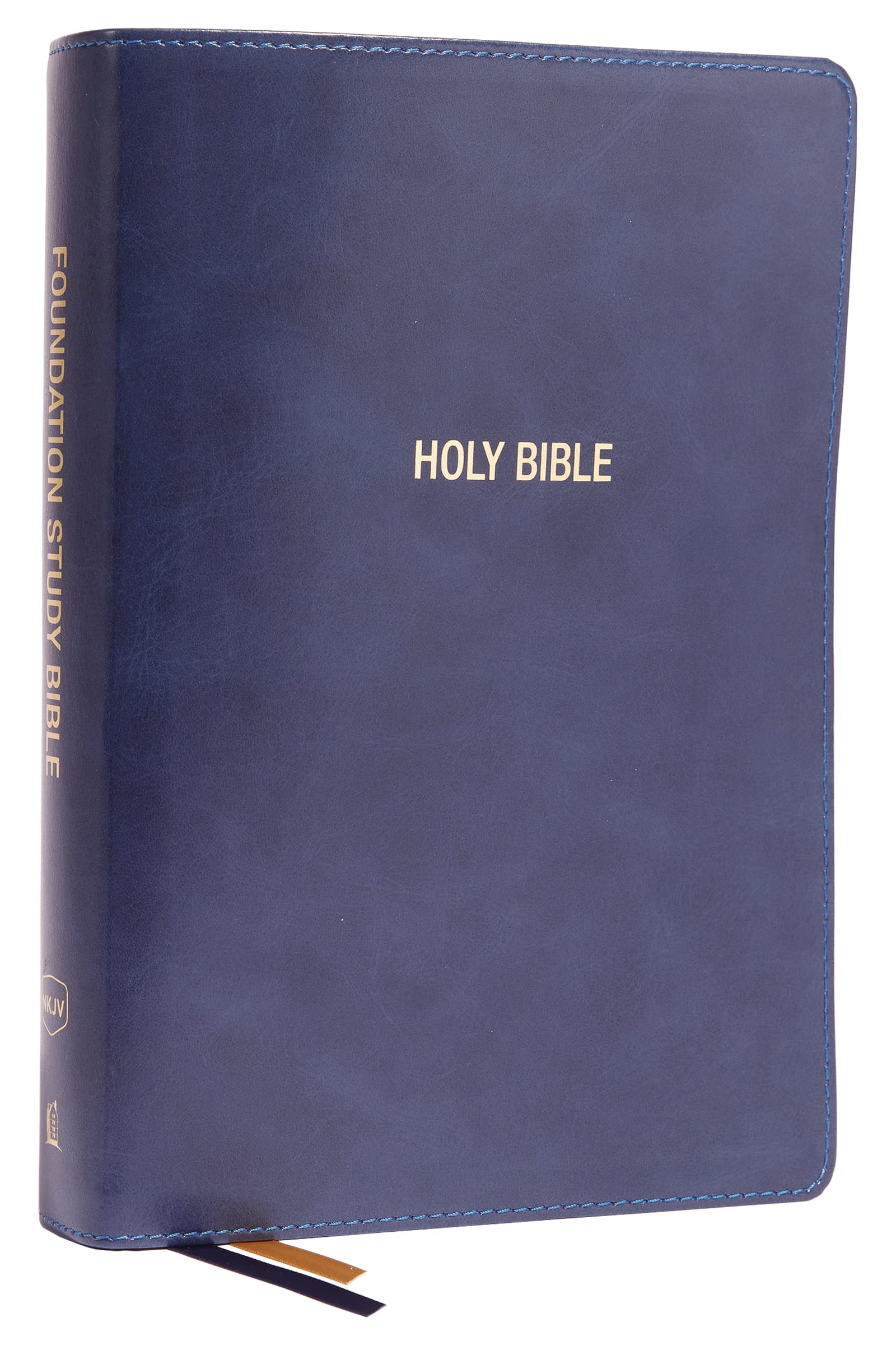 NKJV Foundation Study Bible, Large Print, Leathersoft, Blue, Red Letter, Comfort Print 9780785261179