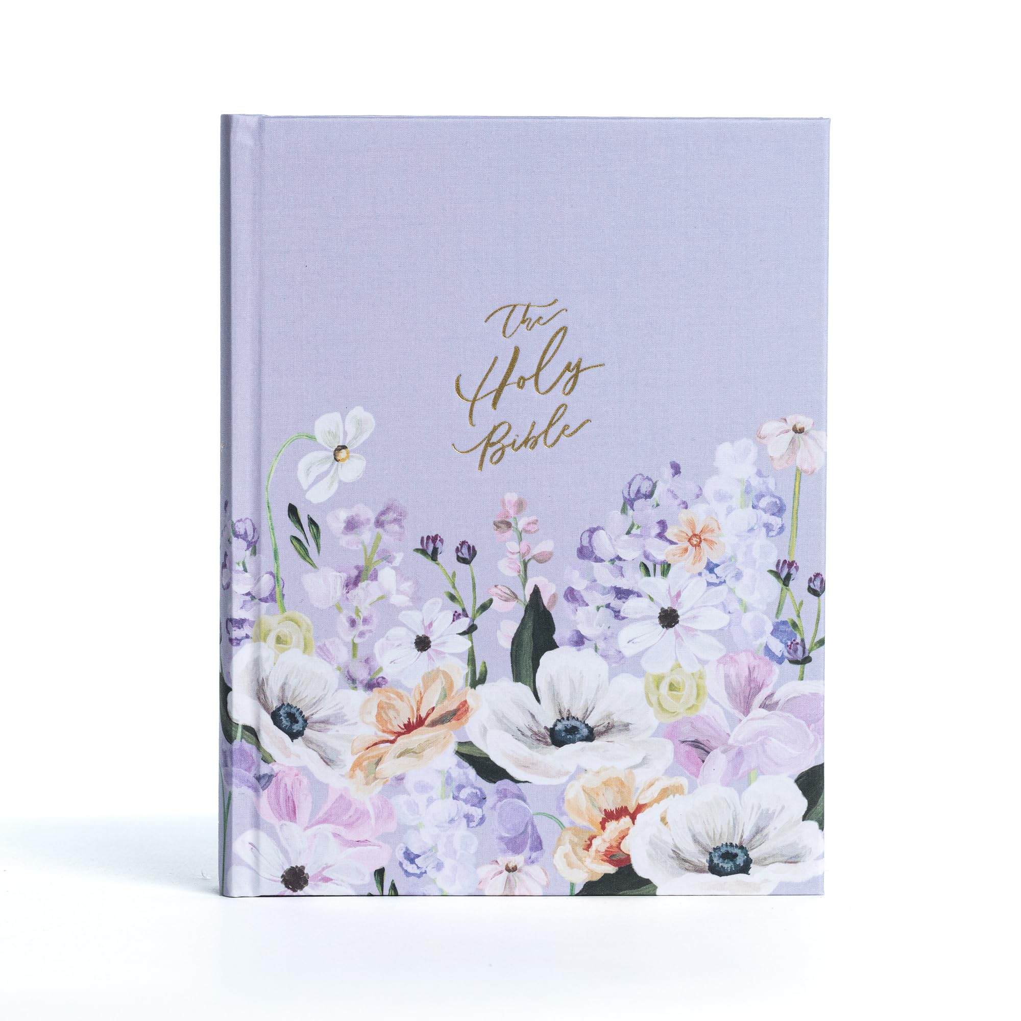 KJV Notetaking Bible, Large Print Hosanna Revival Edition, Lavender/Peach Cloth-Over-Board, Black Letter, Single-Column, Journaling Space, Reading Plan, Easy-to-Read Bible Slab Type 9781087785837