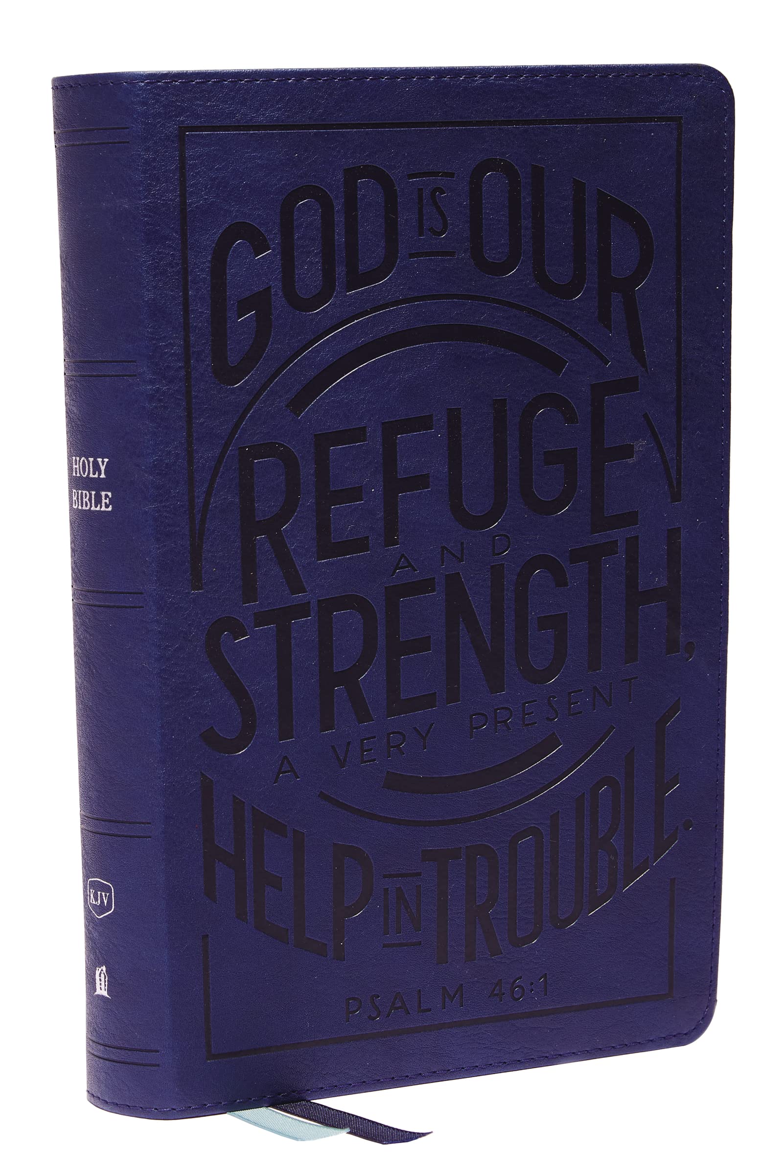 KJV Personal Size Reference Bible, Verse Art Cover Collection, Leathersoft, Blue, Red Letter, Comfort Print 9780785292913