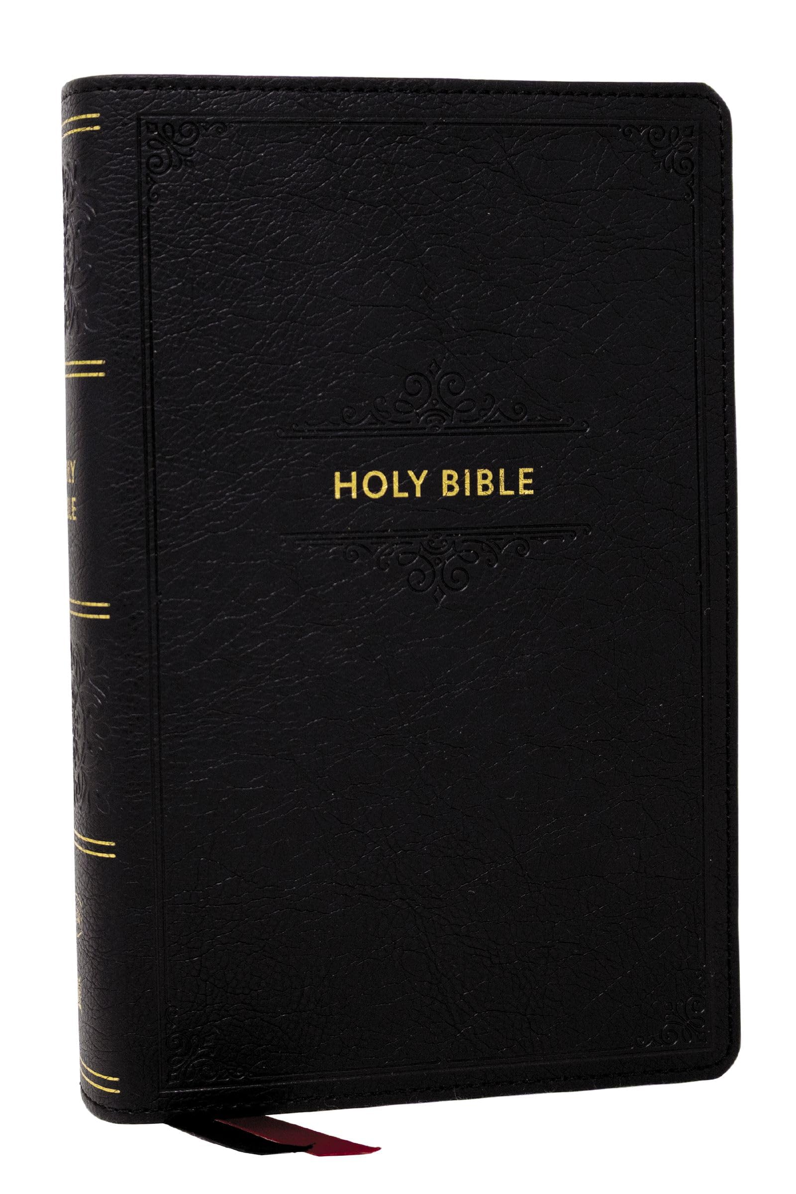KJV Personal Size Large Print End-of-Verse Reference Bible, Black Leathersoft, Red Letter, Comfort Print 9781400347834