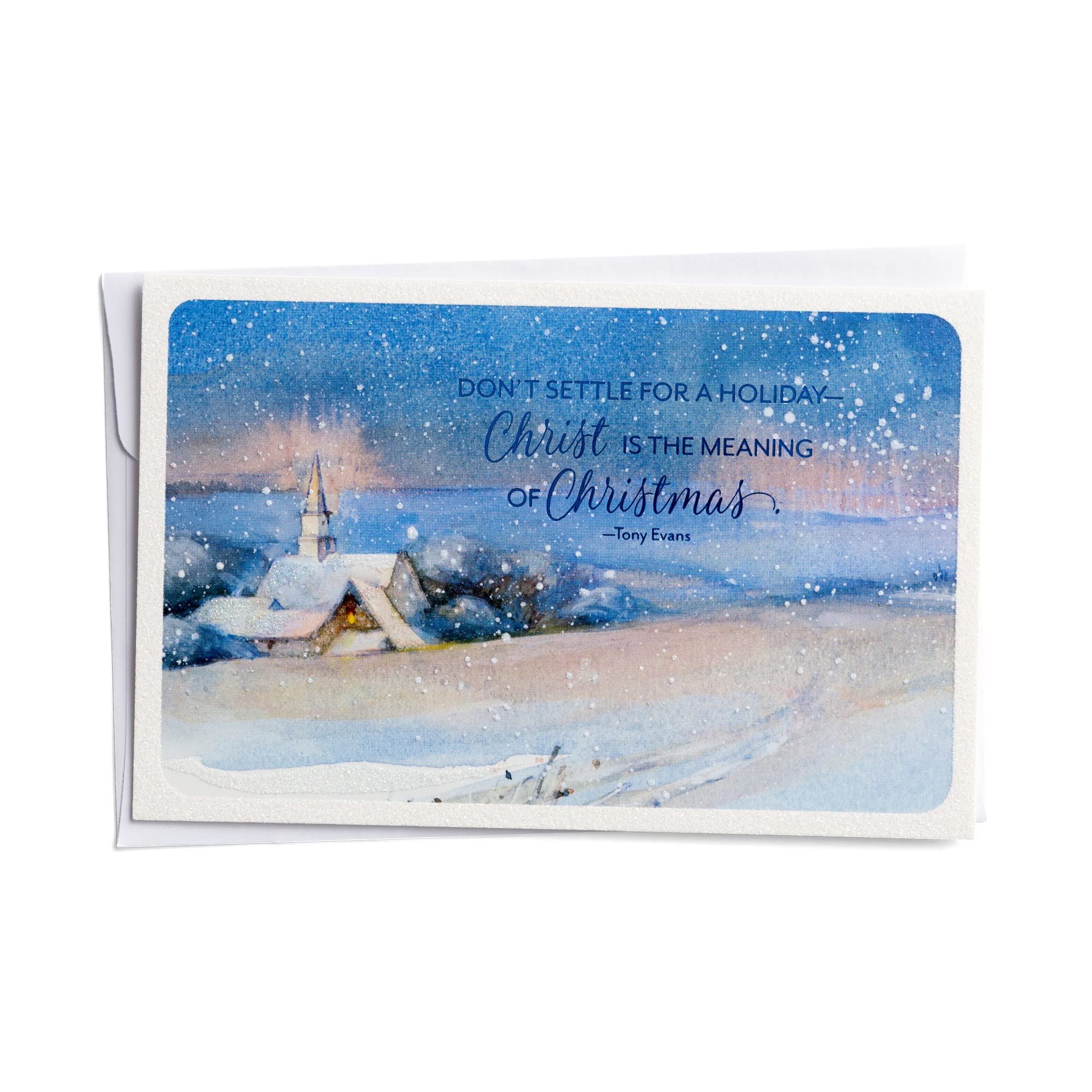 DaySpring - Tony Evans - Christ is the Meaning - Inspirational Christmas Cards - 18 Boxed Cards and Envelopes, CSB (J6352), Multi 81983746215