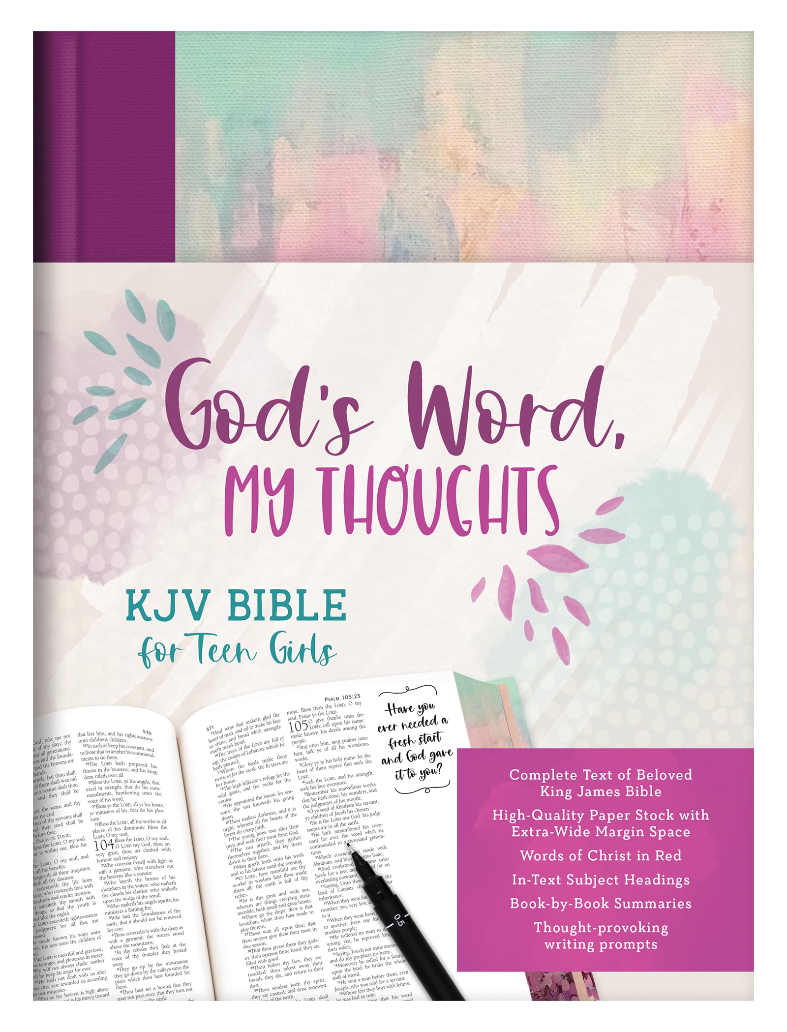 KJV God's Word, My Thoughts Bible for Teen Girls 9781636091464