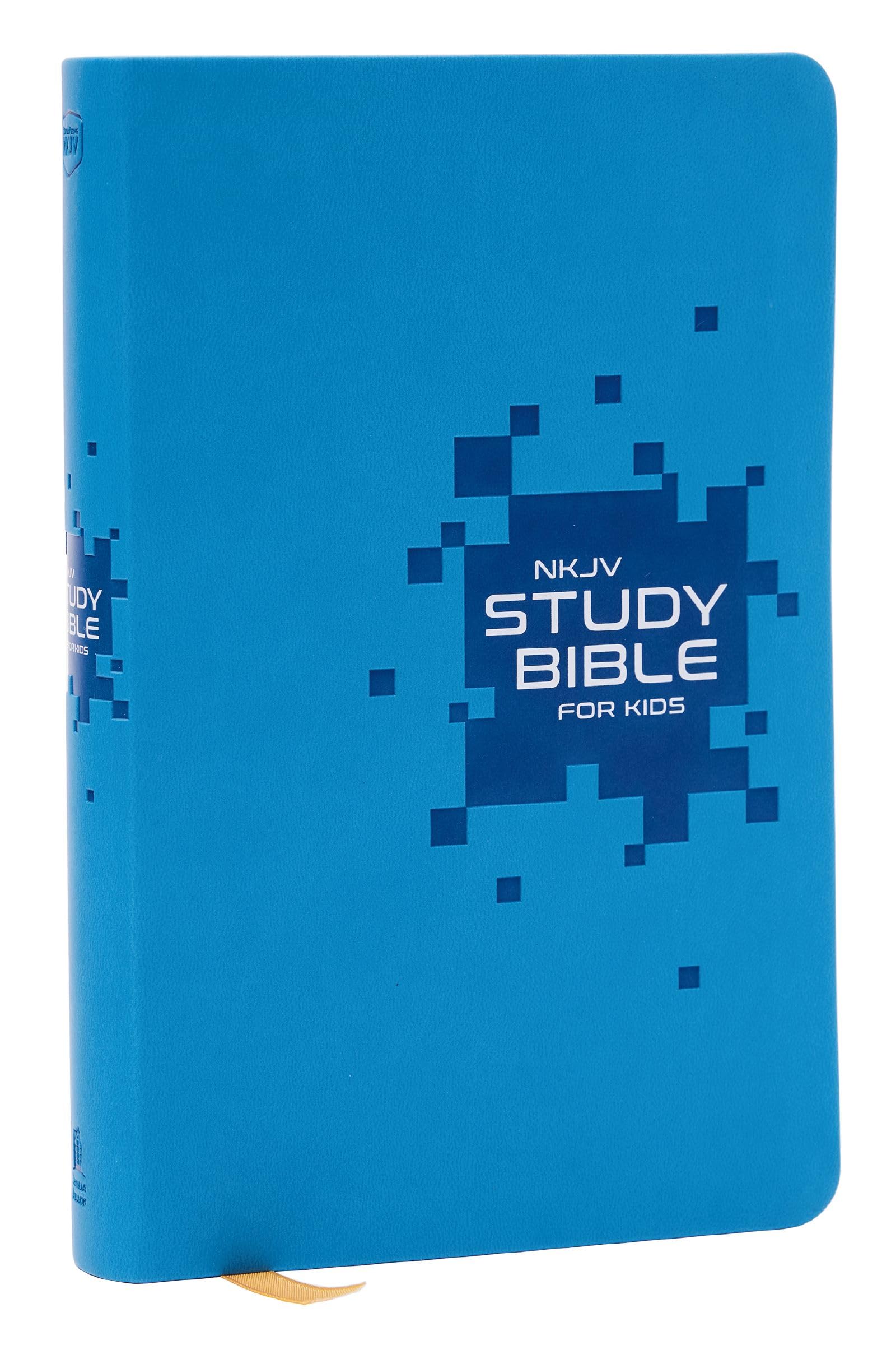 NKJV Study Bible for Kids, Blue Leathersoft: The Premier Study Bible for Kids 9781400342020