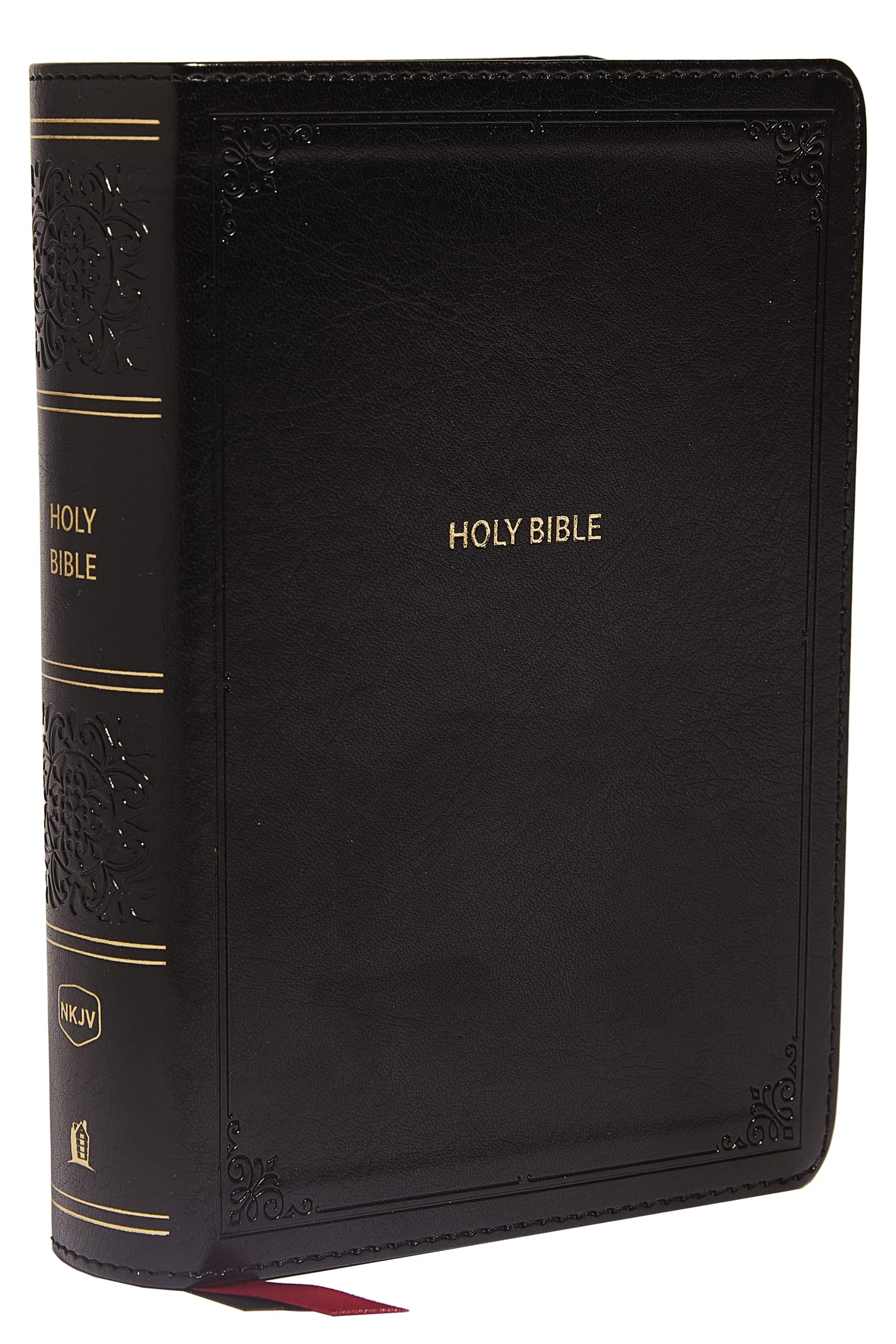 NKJV End-of-Verse Reference Bible, Compact, Leathersoft, Black, Red Letter, Comfort Print 9780785233534