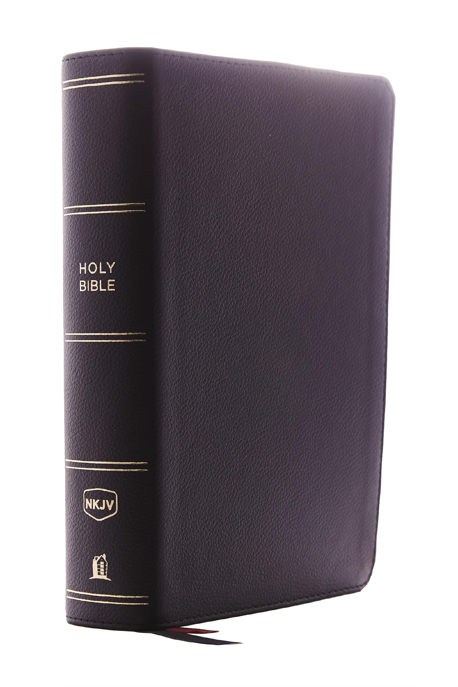 NKJV Single-Column Reference Bible Genuine Leather Black Comfort Print 9780785218159