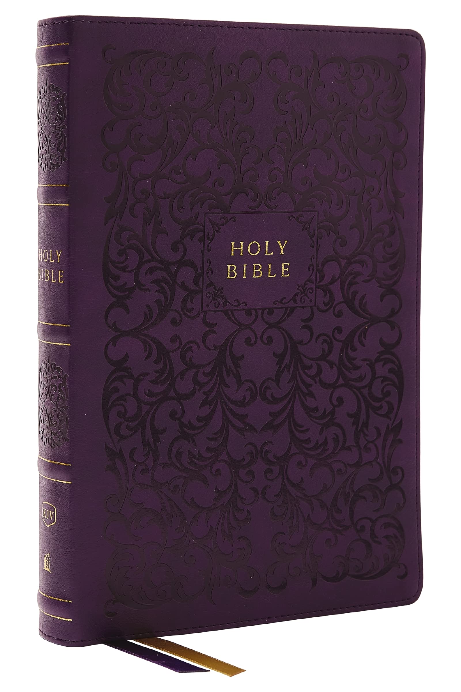KJV Holy Bible with 73,000 Center-Column Cross References, Purple Leathersoft, Red Letter, Comfort Print (Thumb Indexed) 9781400331215