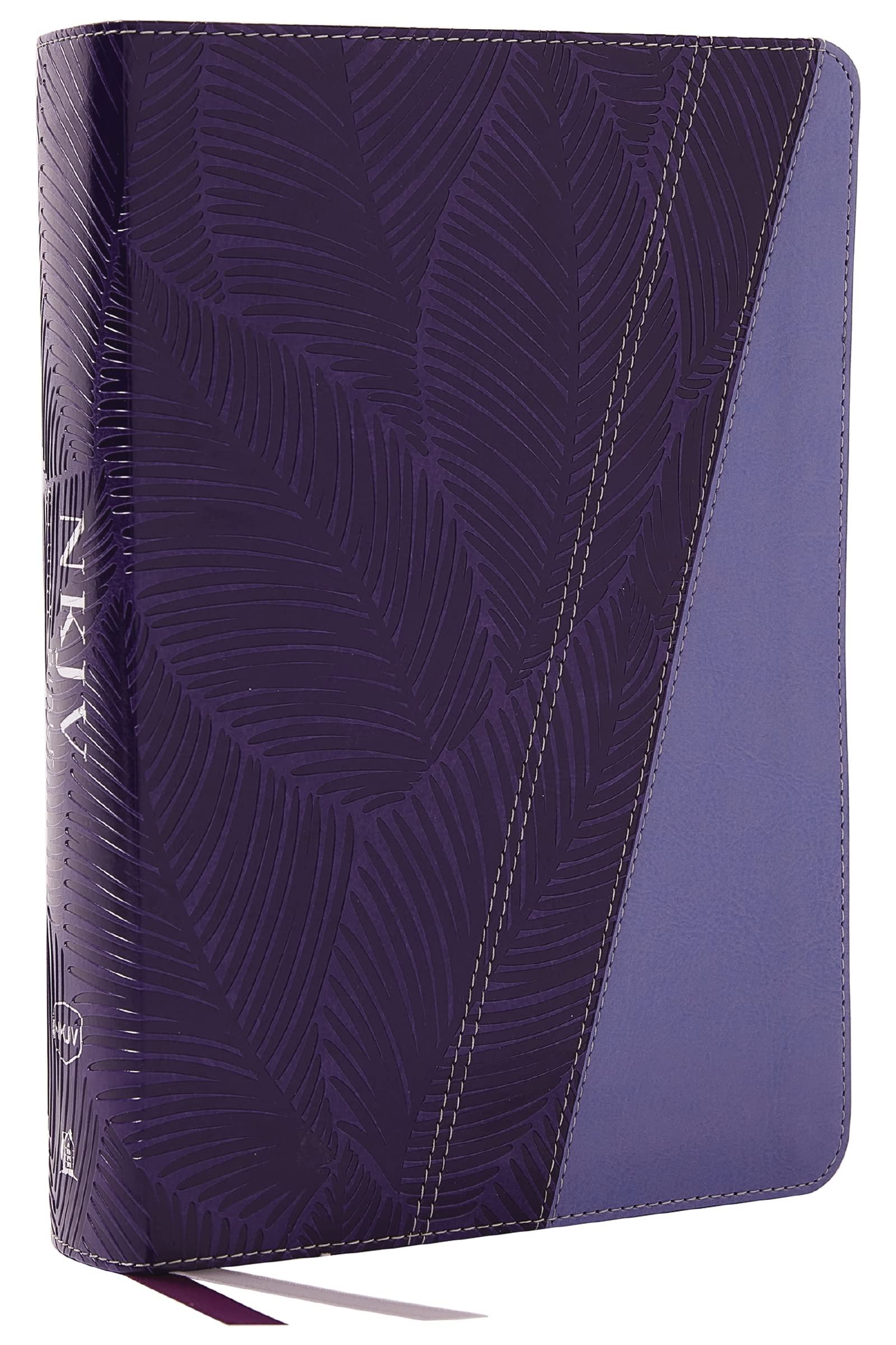 NKJV Study Bible, Leathersoft, Purple, Full-Color, Thumb Indexed, Comfort Print 9781400335374
