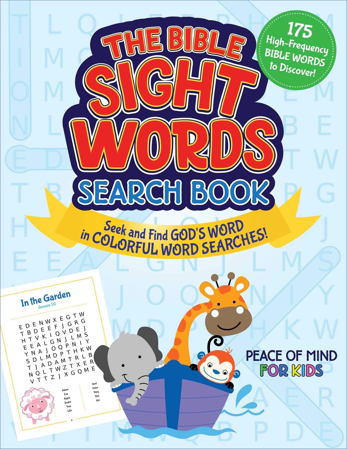 The Peace of Mind Bible Sight Words Search Book 9781680997347