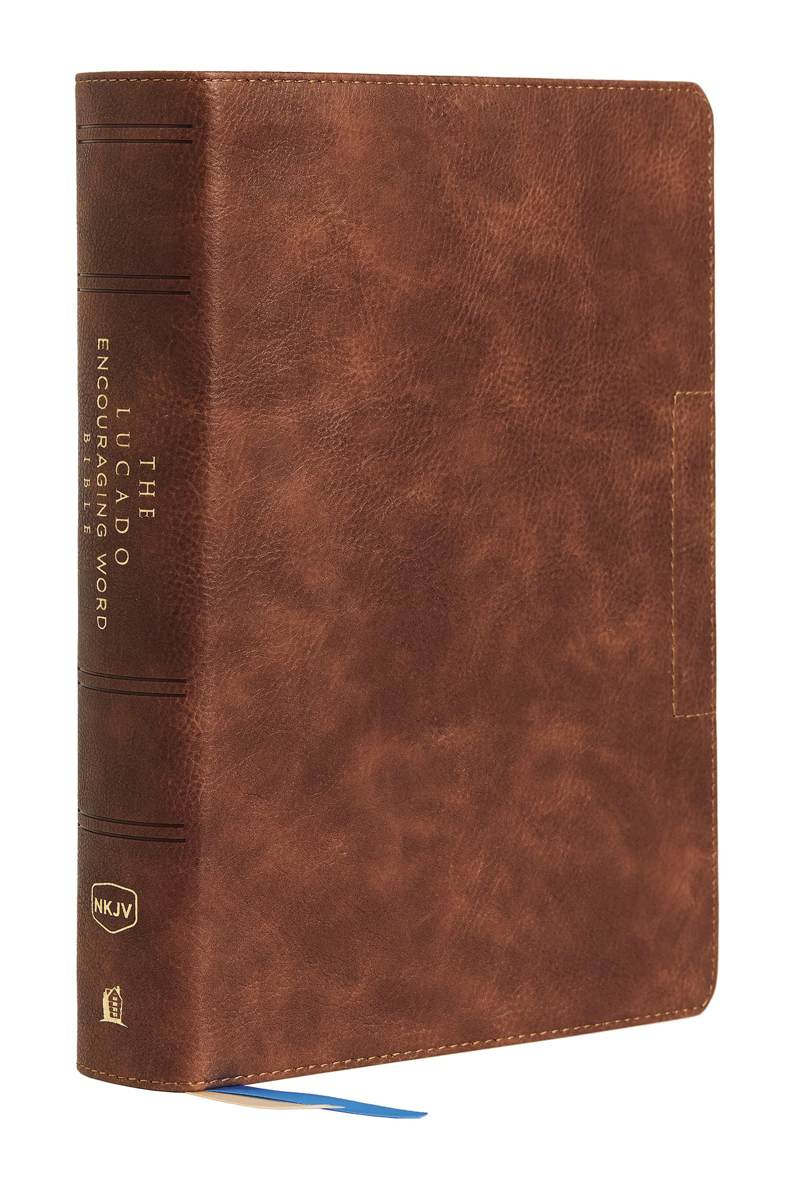 NKJV Lucado Encouraging Word Bible Leathersoft Brown Comfort Print 9780785208105