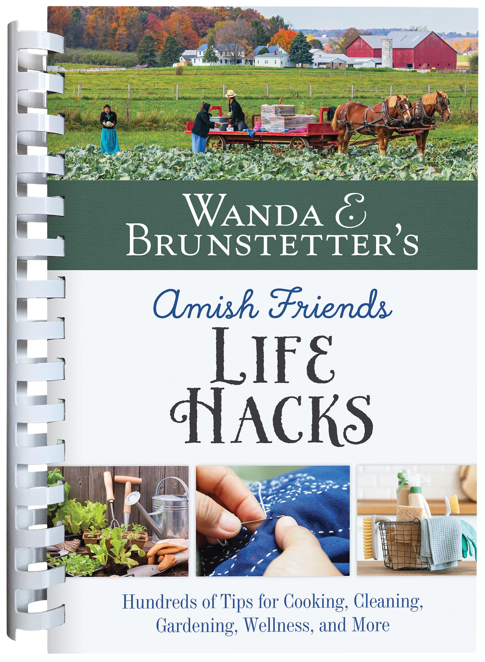 Wanda E. Brunstetter's Amish Friends Life Hacks: Hundreds of Tips for Cooking, Cleaning, Gardening, Wellness, and More 9781636096933
