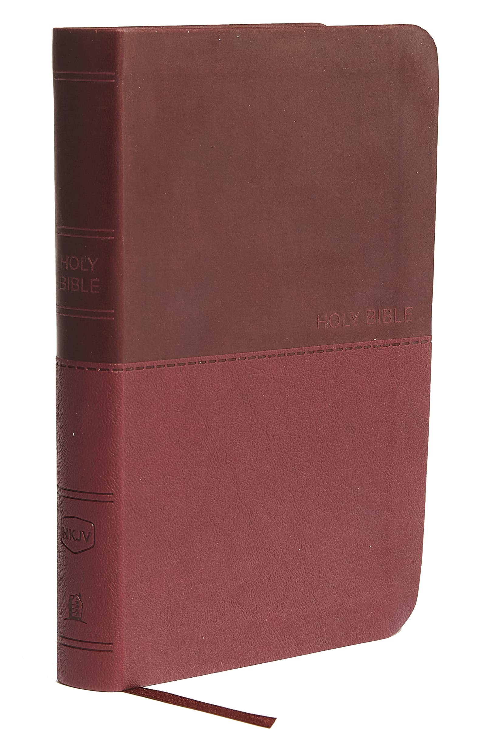 NKJV Value Thinline Bible Compact Leathersoft Burgundy Red Letter Edition Comfort Print 9780718075538