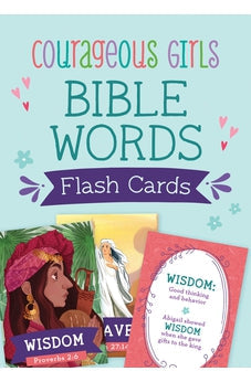 Courageous Girls Bible Words Flash Cards 9781643527987