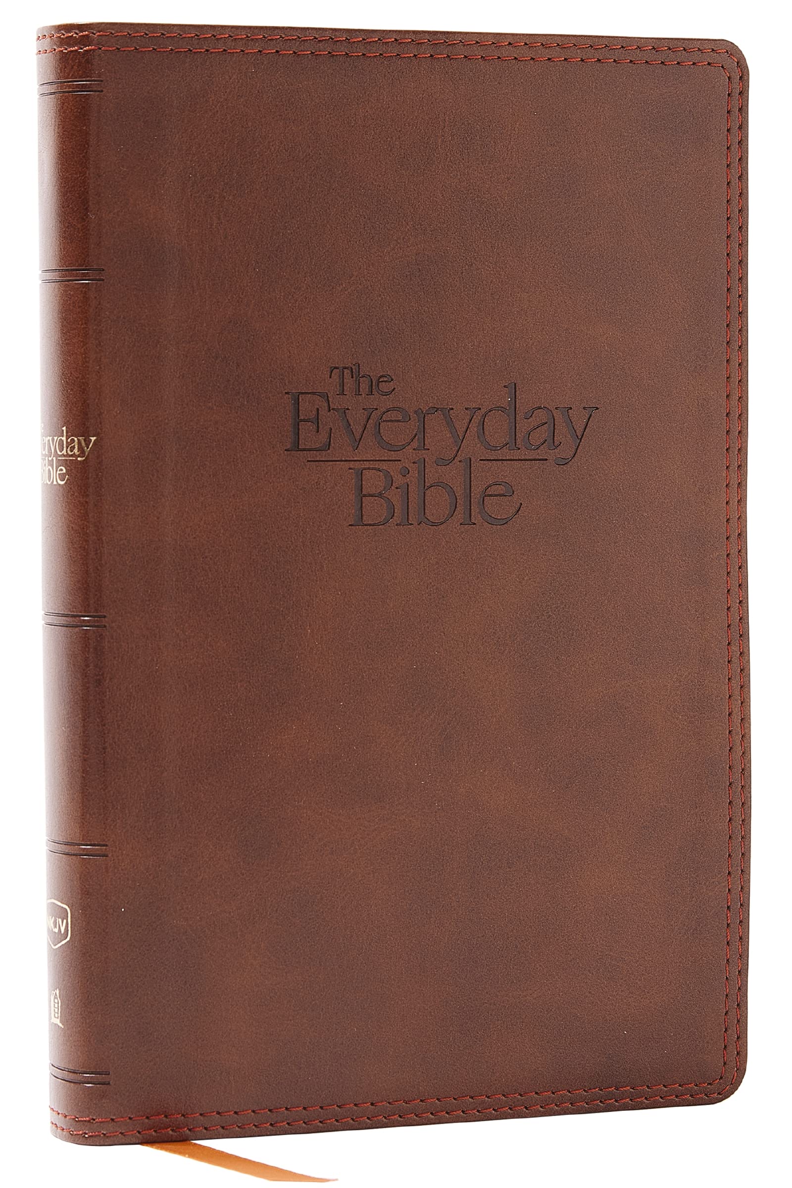 NKJV The Everyday Bible, Brown Leathersoft, Red Letter, Comfort Print: 365 Daily Readings Through the Whole Bible 9780785263029