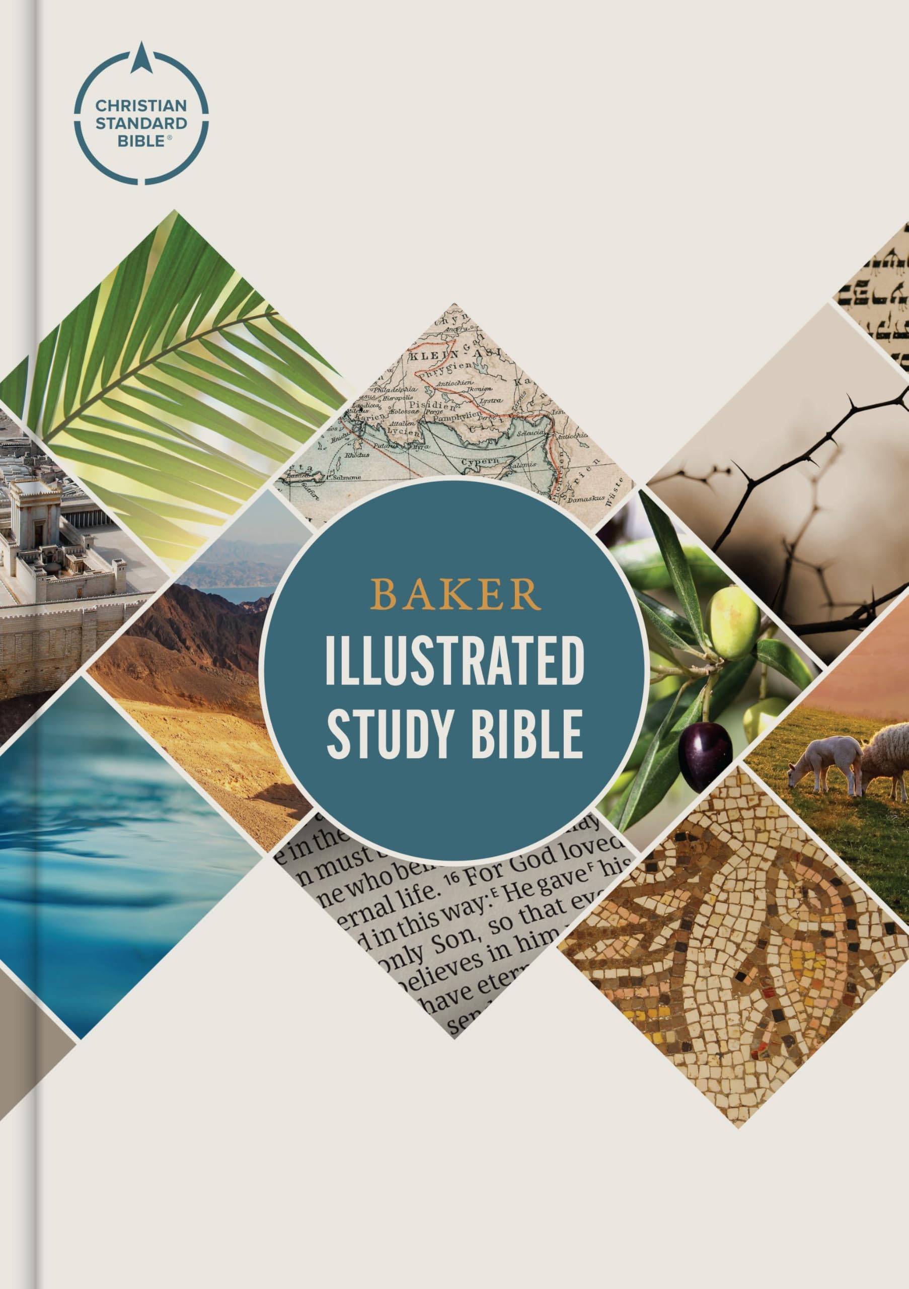 CSB Baker Illustrated Study Bible, Hardcover, Red Letter, Full Color Interior, Study Note Commentary, Articles, Images, Illustrations, 9798384538363
