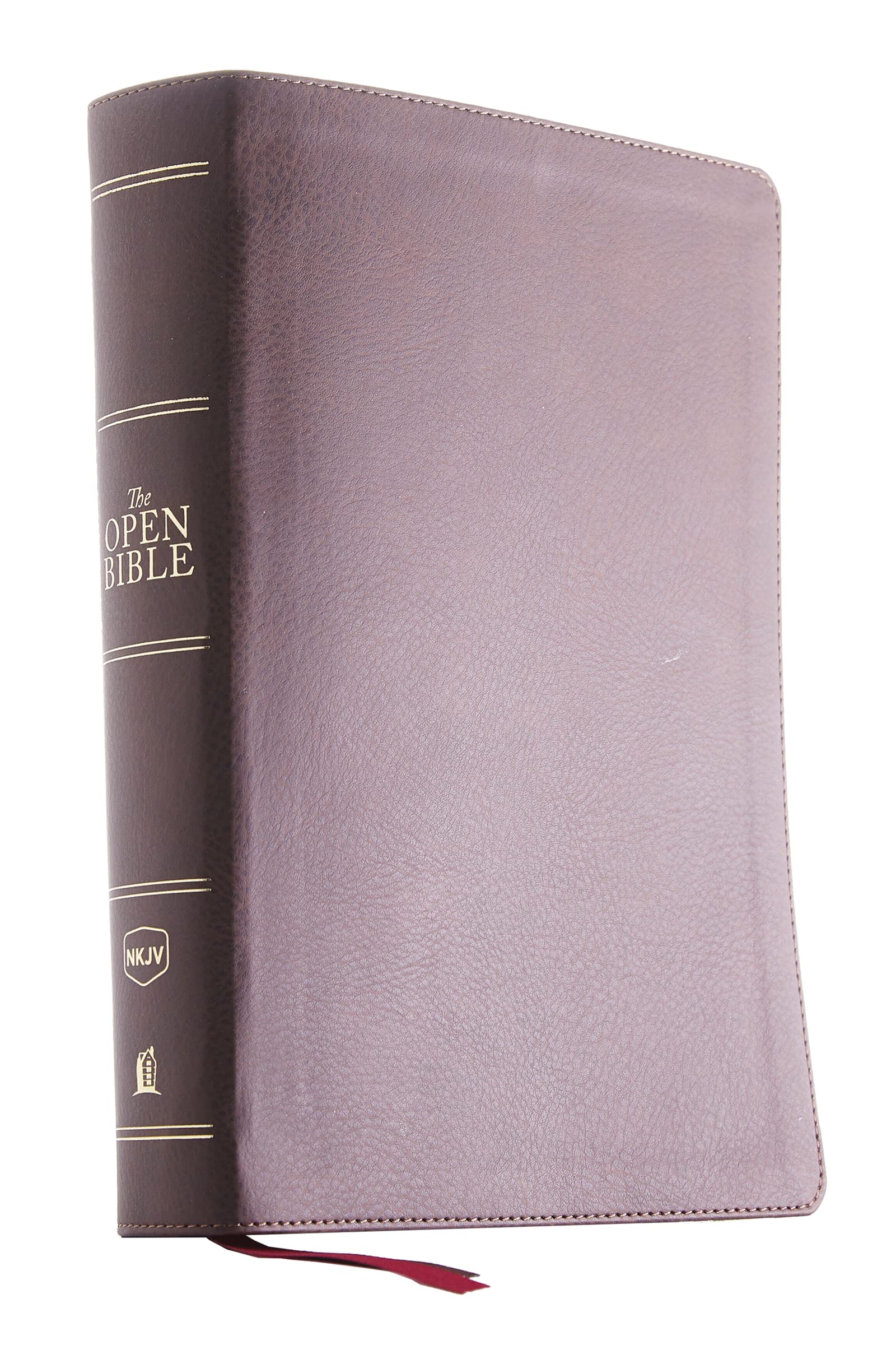 NKJV Open Bible Leathersoft Brown Thumb Indexed Red Letter Edition Comfort Print 9780785222392
