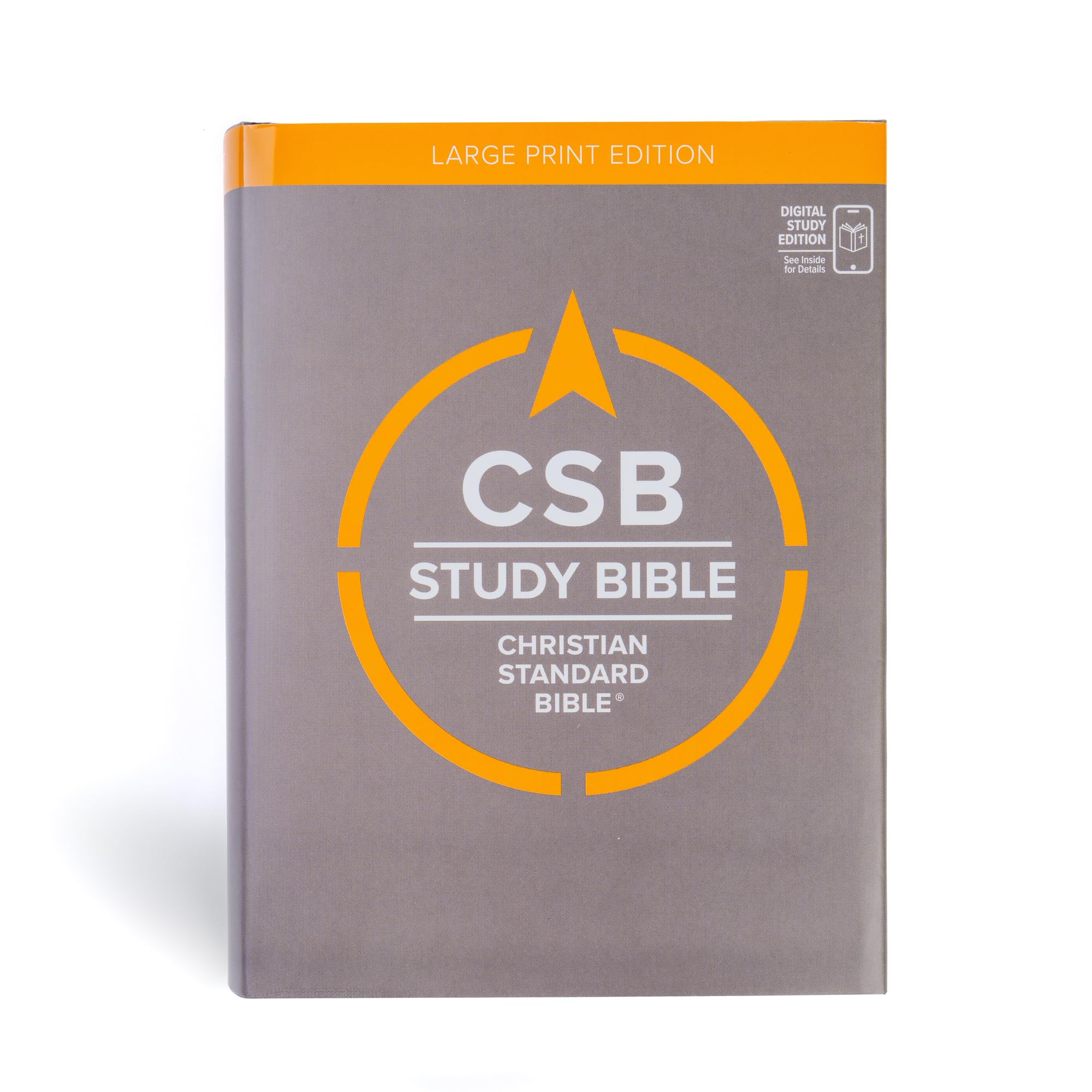 CSB Study Bible, Large Print, Digital Study Edition, Hardcover, Red Letter, Study Notes, Easy-to-Read Bible Serif Type 9798384526223