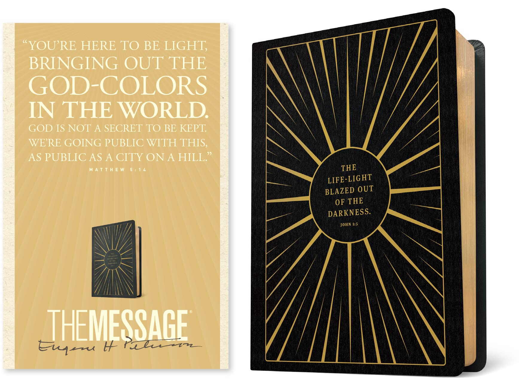 The Message Anniversary Edition (Leather-Look, Life-Light Black) 9781641587082