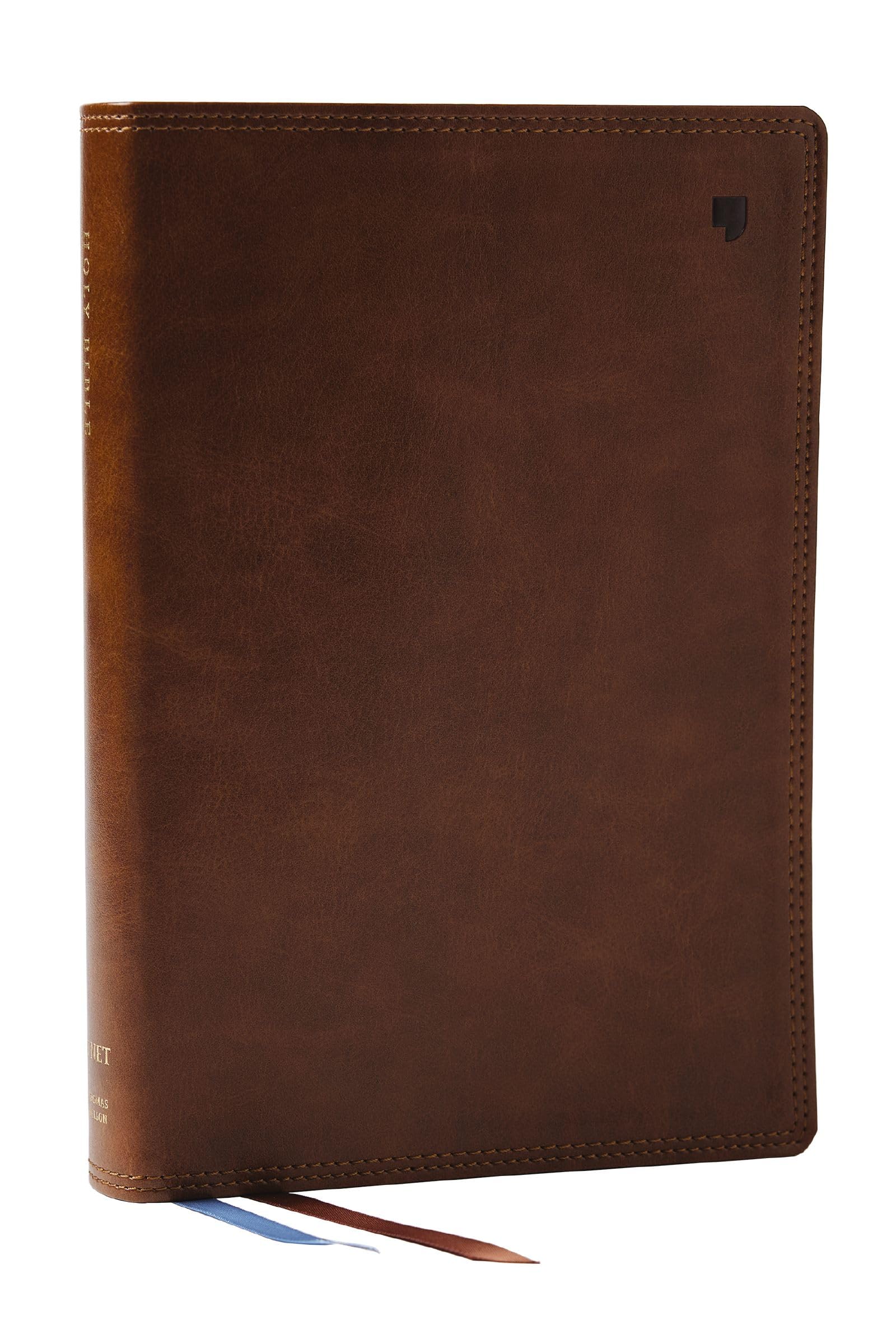NET Bible Large Print Thinline with Cross References, Brown Leathersoft, Comfort Print, (Thumb Indexed) 9781400334896