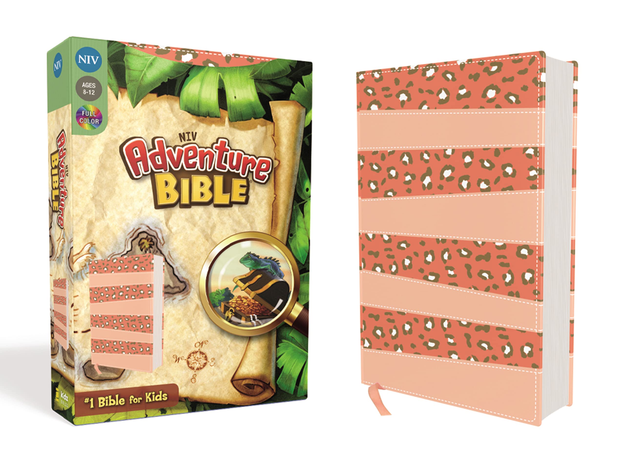 NIV Adventure Bible, Leathersoft, Coral, Full Color 9780310458203