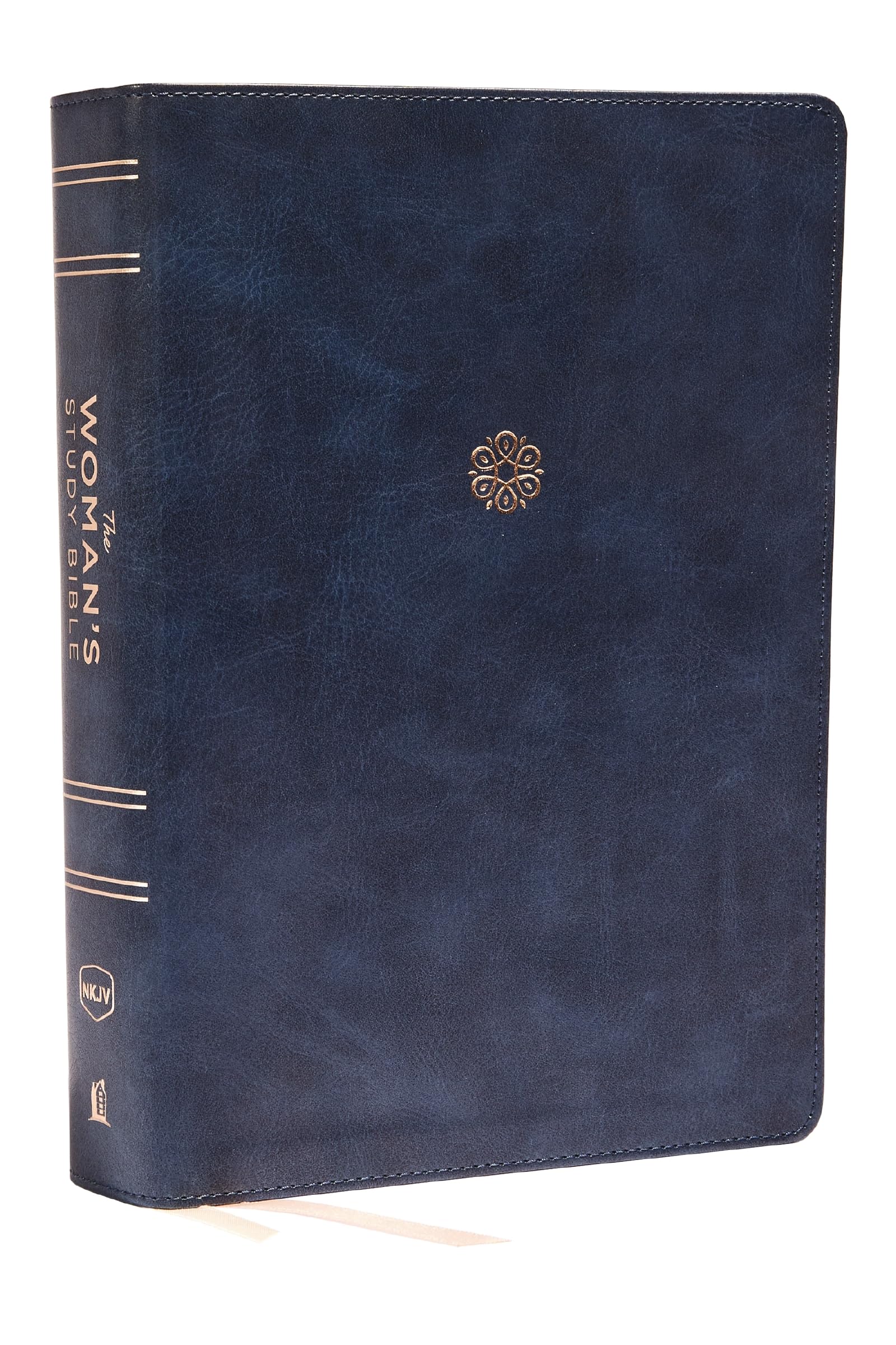 NKJV Woman's Study Bible Leathersoft Blue Full-Color Thumb Indexed 9780785226512