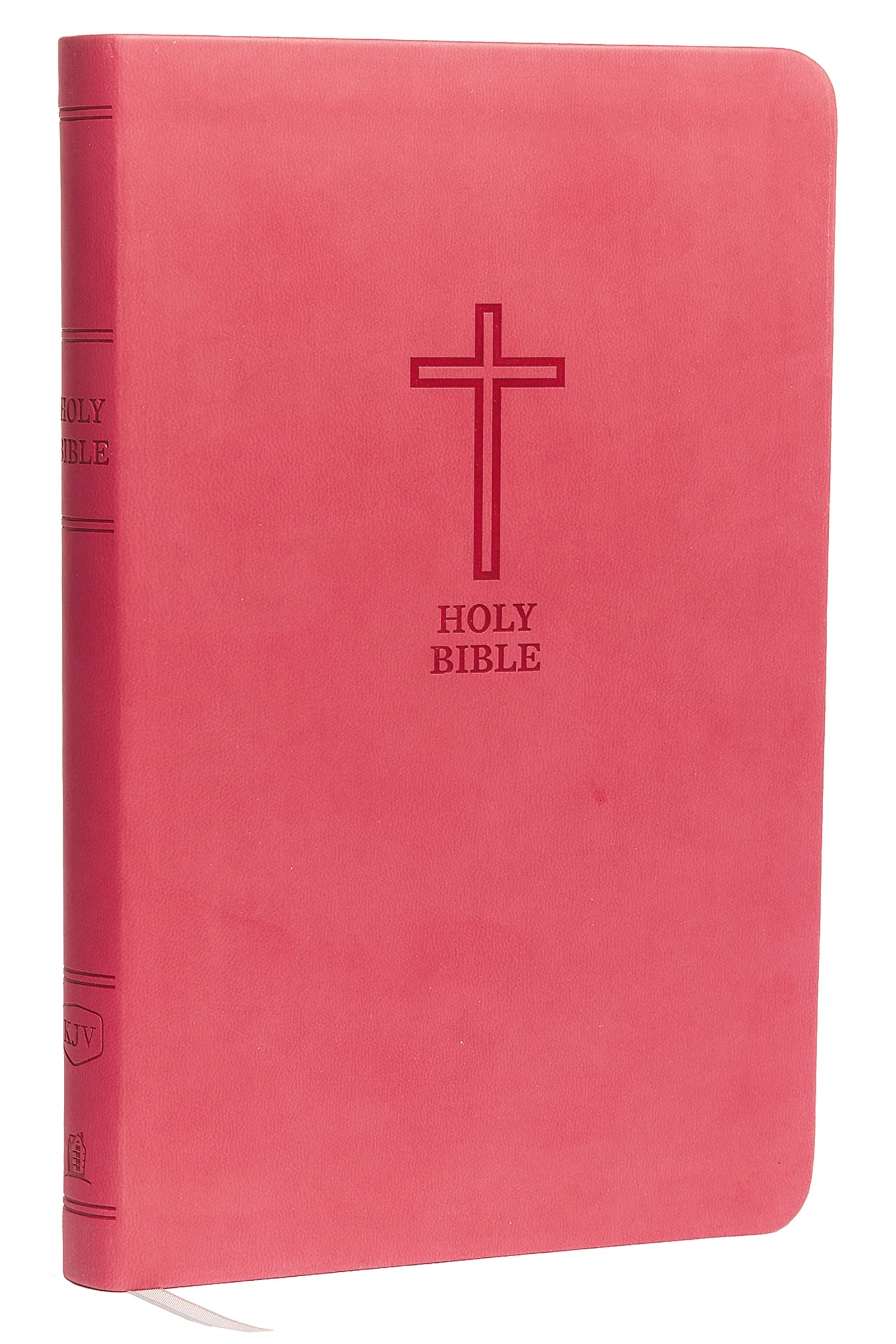 KJV Value Thinline Bible Standard Print Leathersoft Pink Red Letter Edition Comfort Print 9780718098216