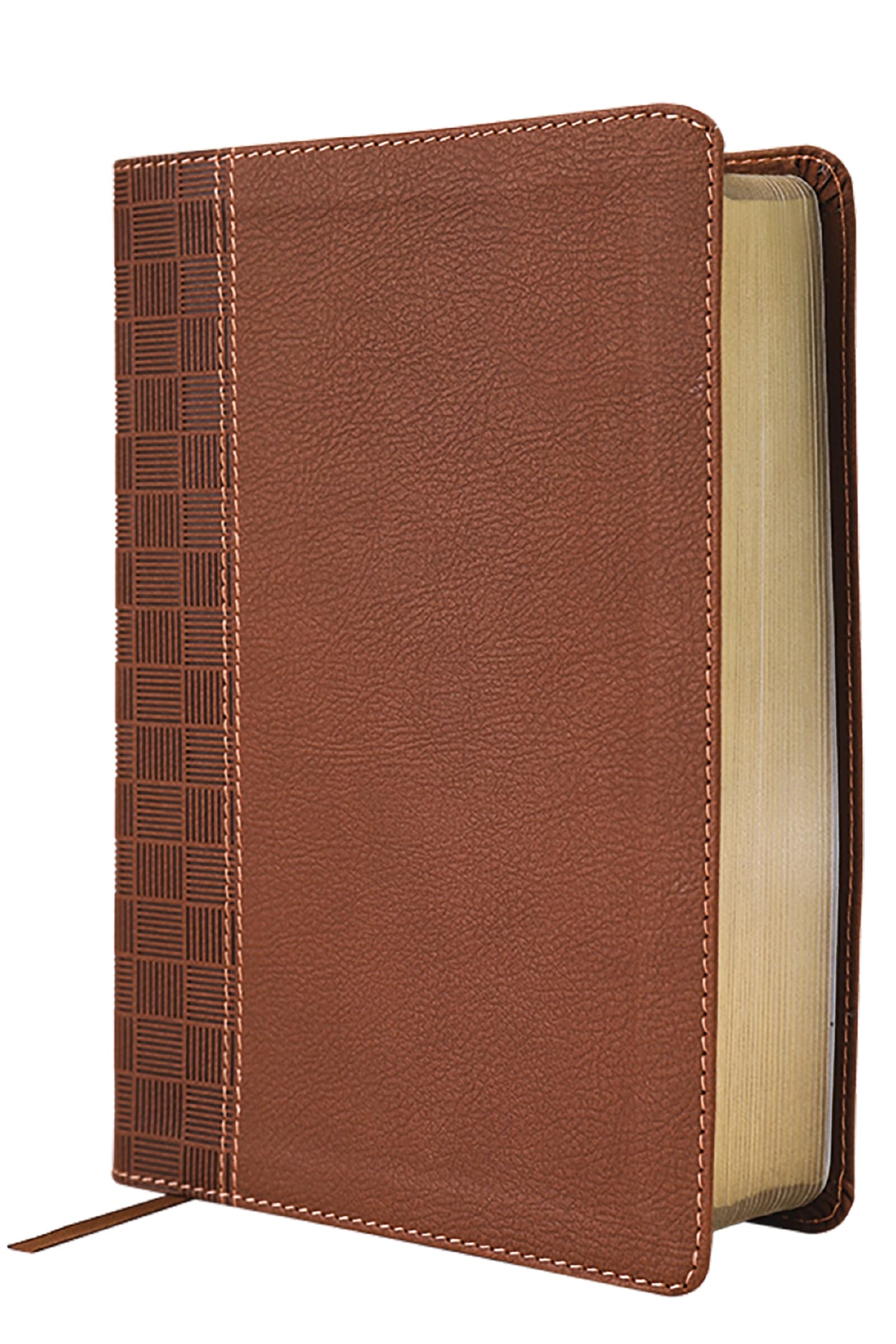 NIrV Giant Print Compact Bible, Leathersoft, Brown, Comfort Print 9780310460282