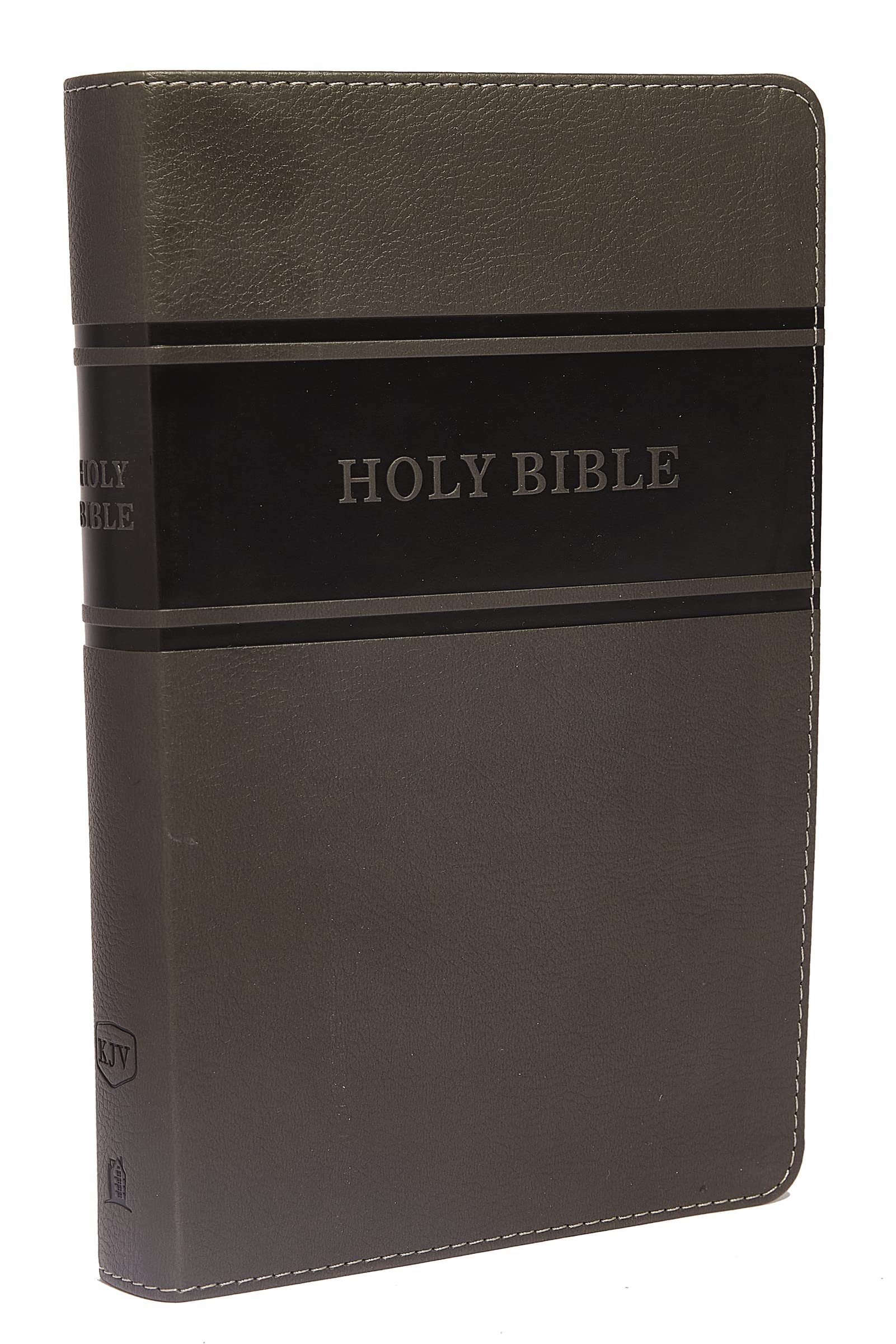 KJV Deluxe Gift Bible Leathersoft Gray Red Letter Edition Comfort Print 9780718097820