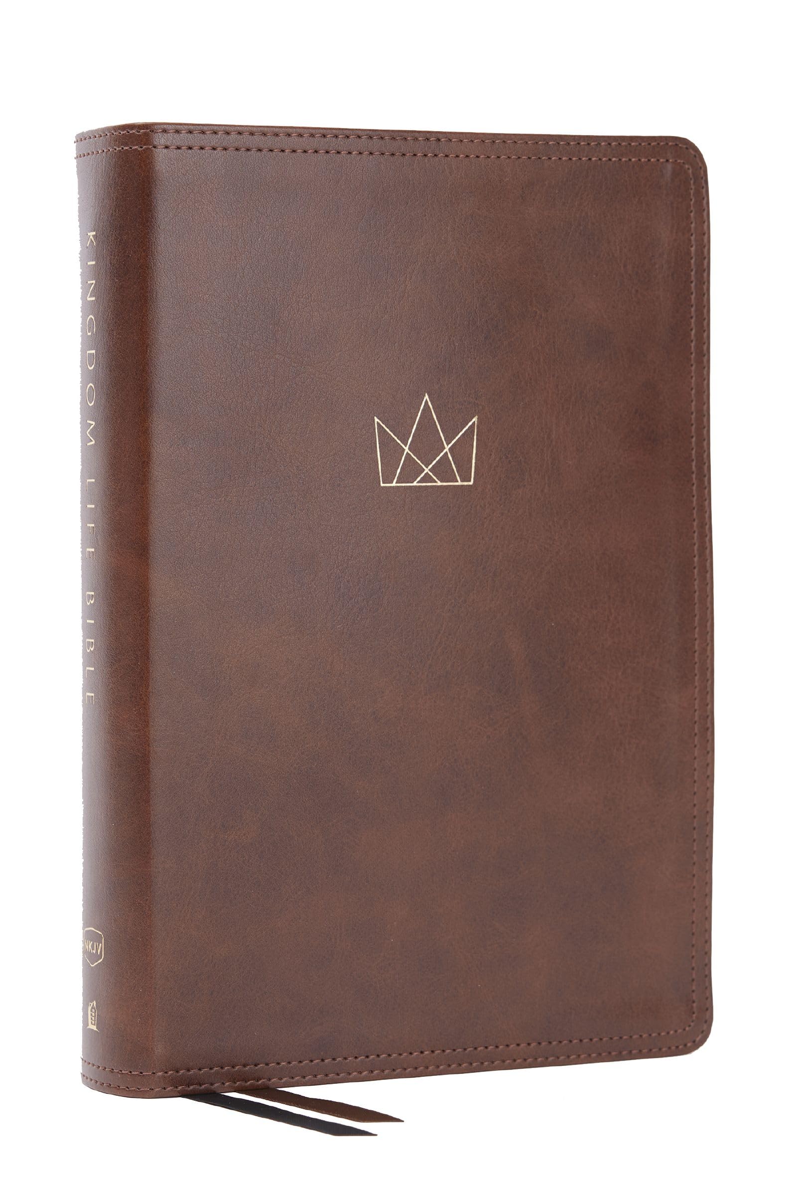 NKJV Kingdom Life Bible: Joining God's Mission to Save the World (Brown Leathersoft, Red Letter, Thumb Indexed) 9780785222491