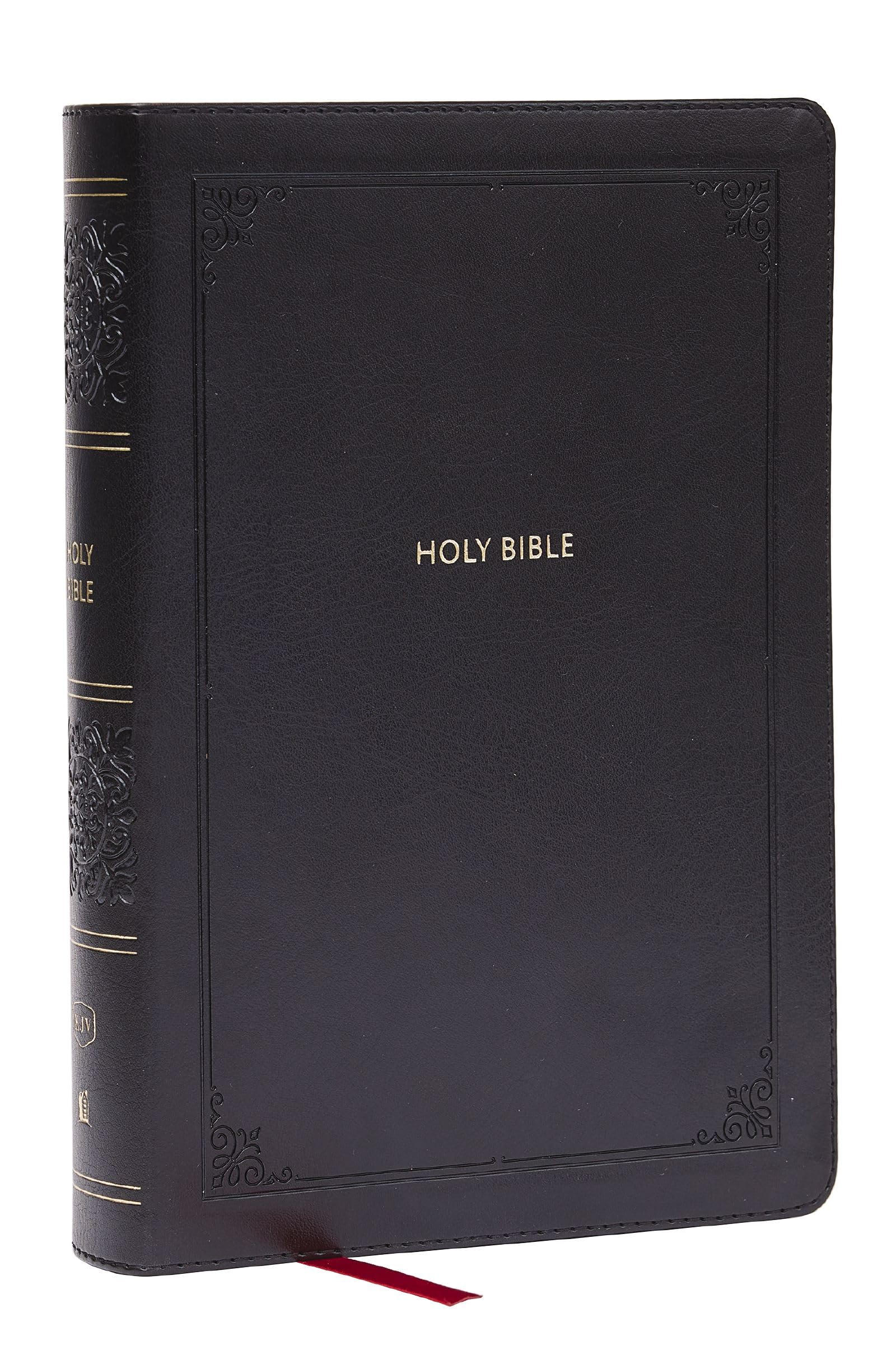 KJV Giant Print End-of-Verse Reference Bible, Black Leathersoft, Red Letter 9781400349449